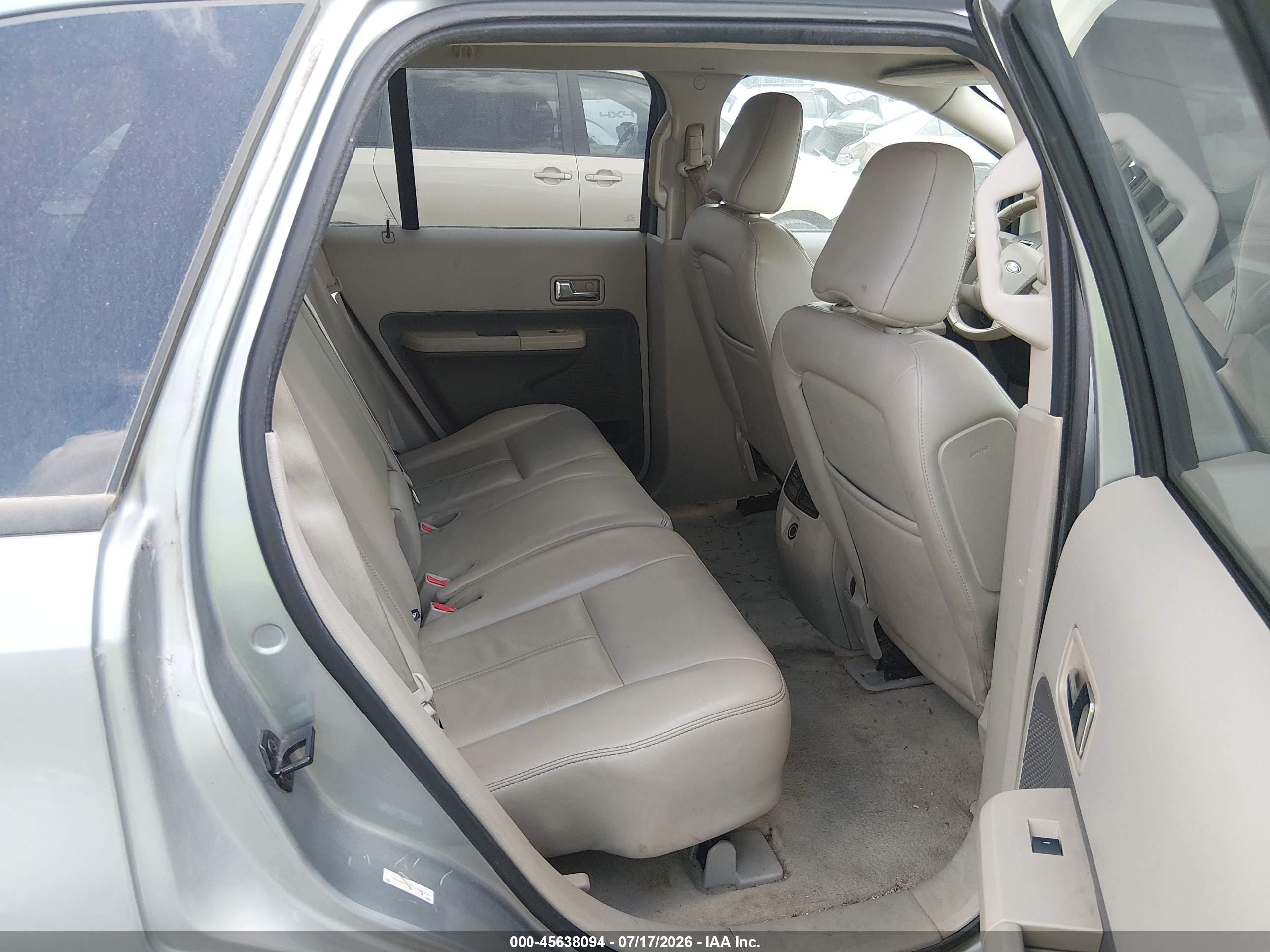 2007 Ford Edge Sel Light Blue vin: 2FMDK38C57BA75356