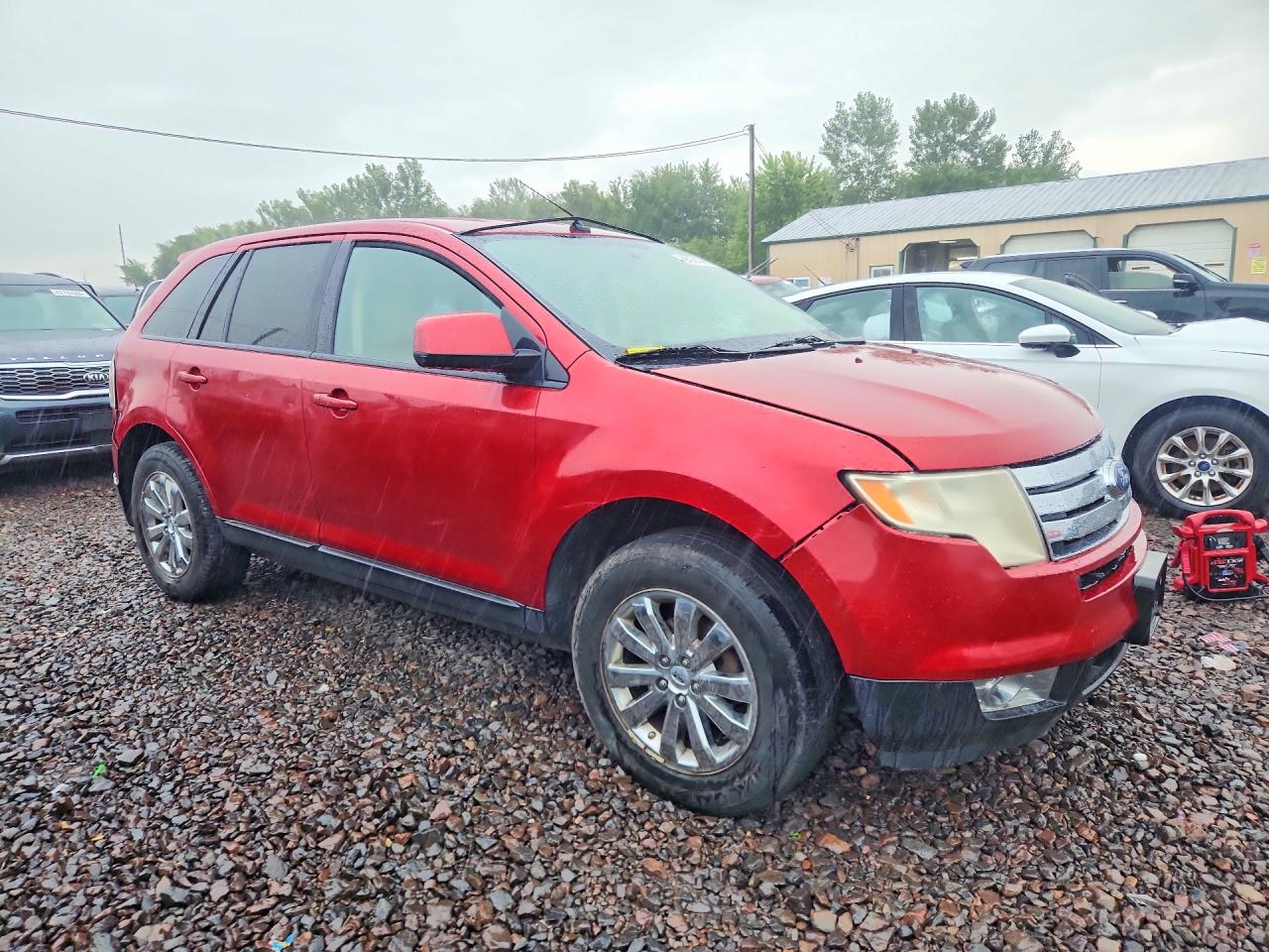 2007 Ford Edge Sel Burgundy vin: 2FMDK38C57BB10218