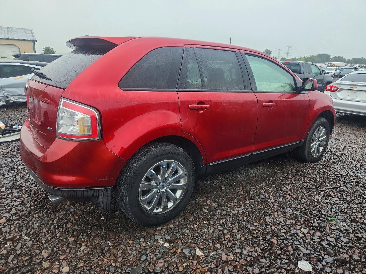 2007 Ford Edge Sel Burgundy vin: 2FMDK38C57BB10218