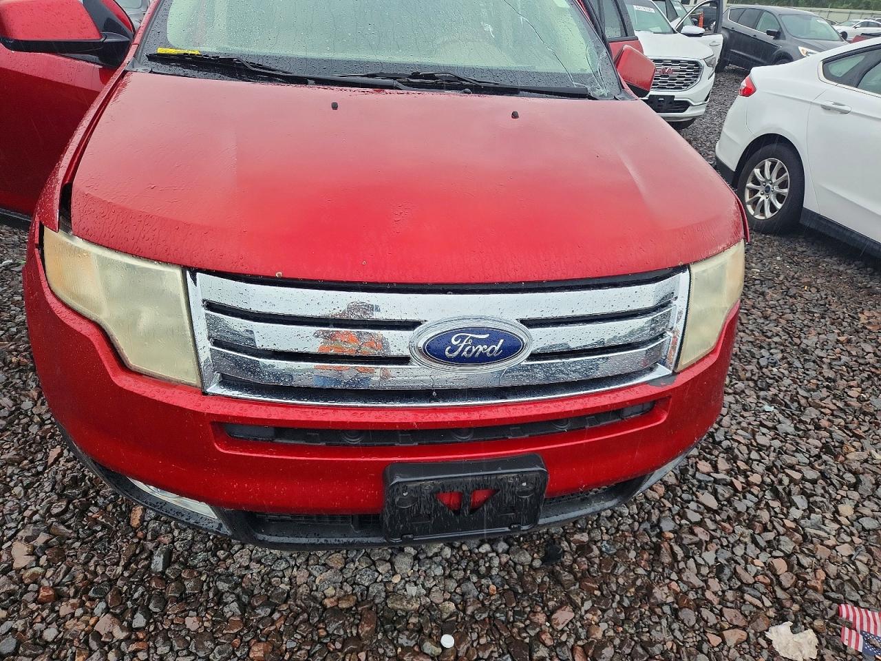 2007 Ford Edge Sel Burgundy vin: 2FMDK38C57BB10218