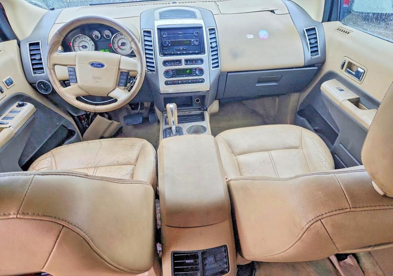 2007 Ford Edge Sel Burgundy vin: 2FMDK38C57BB10218