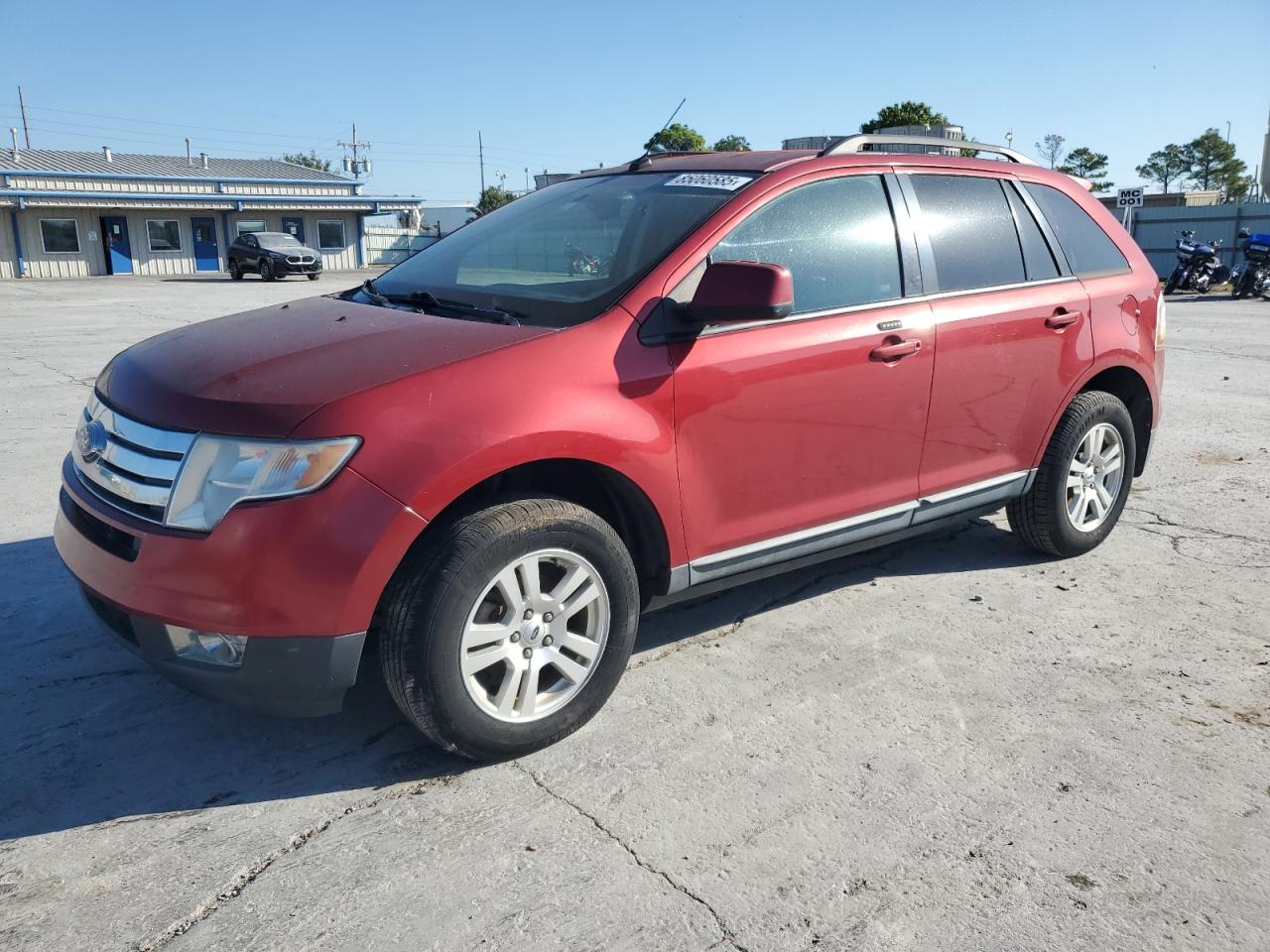 2008 Ford Edge Sel Red vin: 2FMDK38C58BA43637