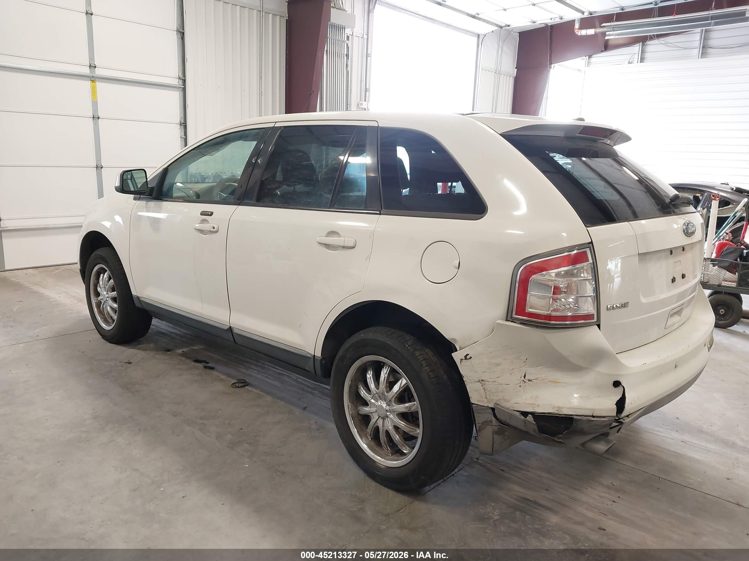 2009 Ford Edge Sel White vin: 2FMDK38C59BA41548