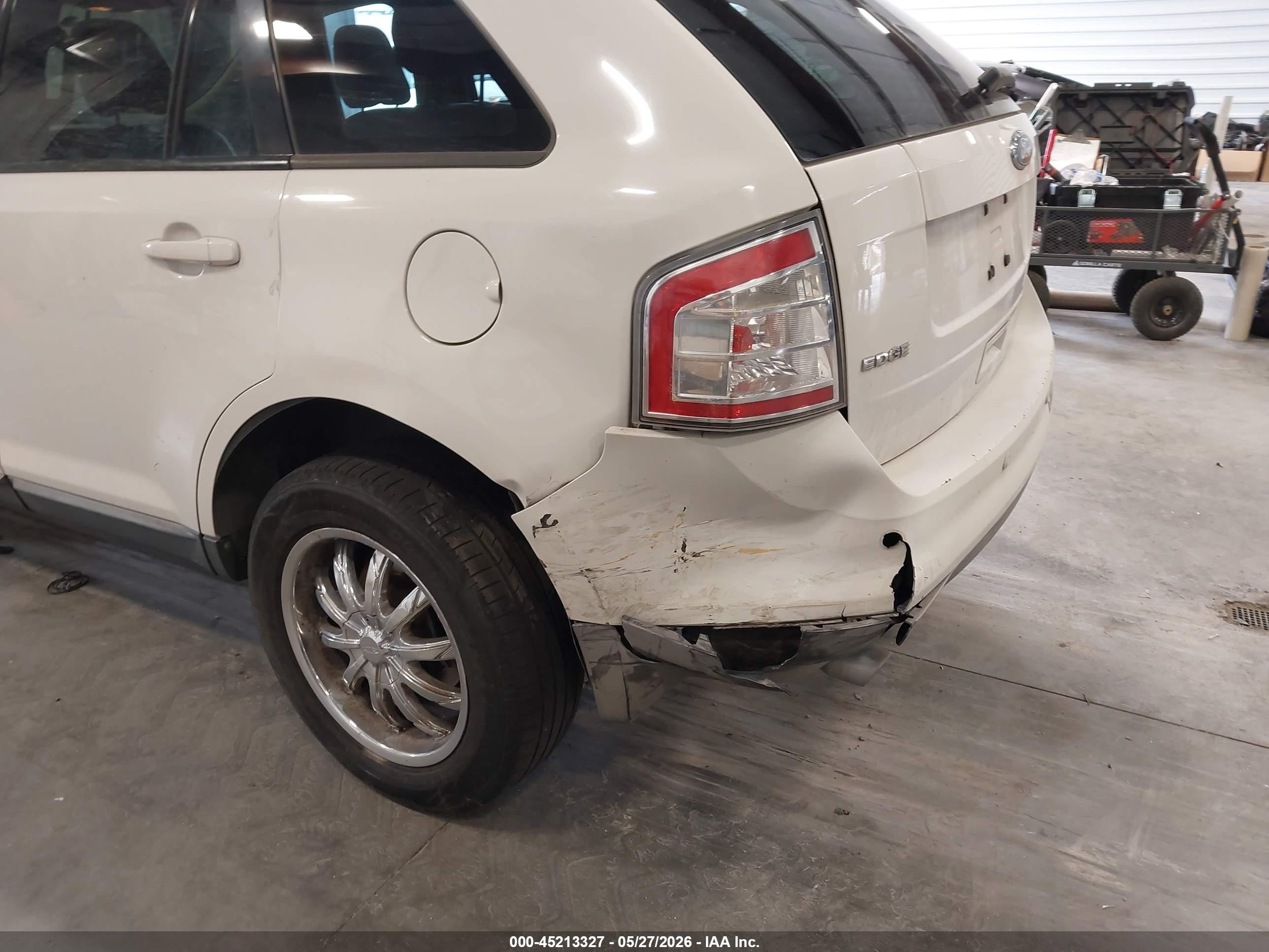 2009 Ford Edge Sel White vin: 2FMDK38C59BA41548