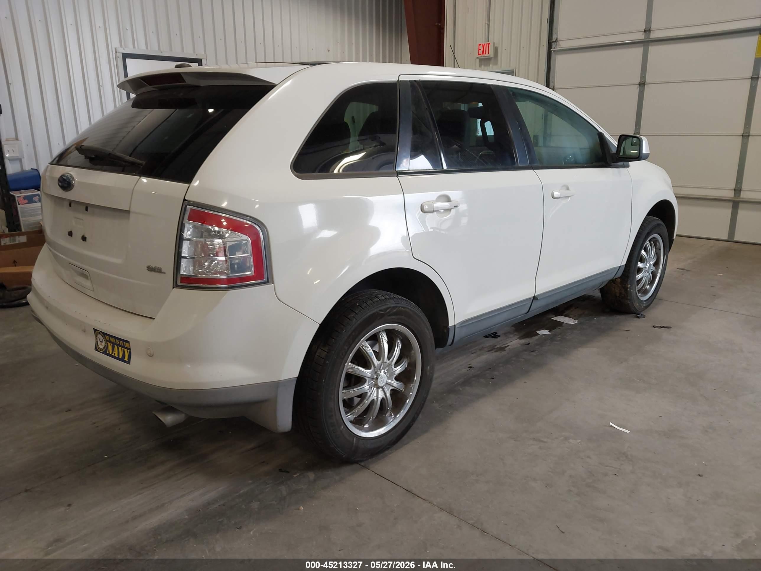 2009 Ford Edge Sel White vin: 2FMDK38C59BA41548