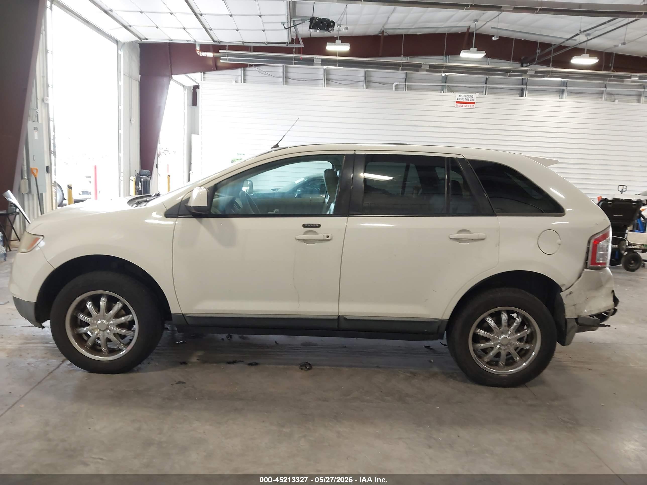 2009 Ford Edge Sel White vin: 2FMDK38C59BA41548