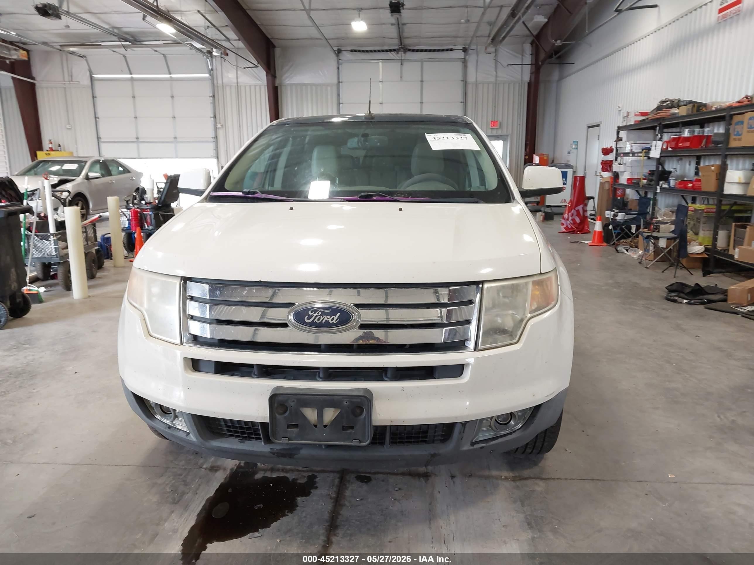 2009 Ford Edge Sel White vin: 2FMDK38C59BA41548