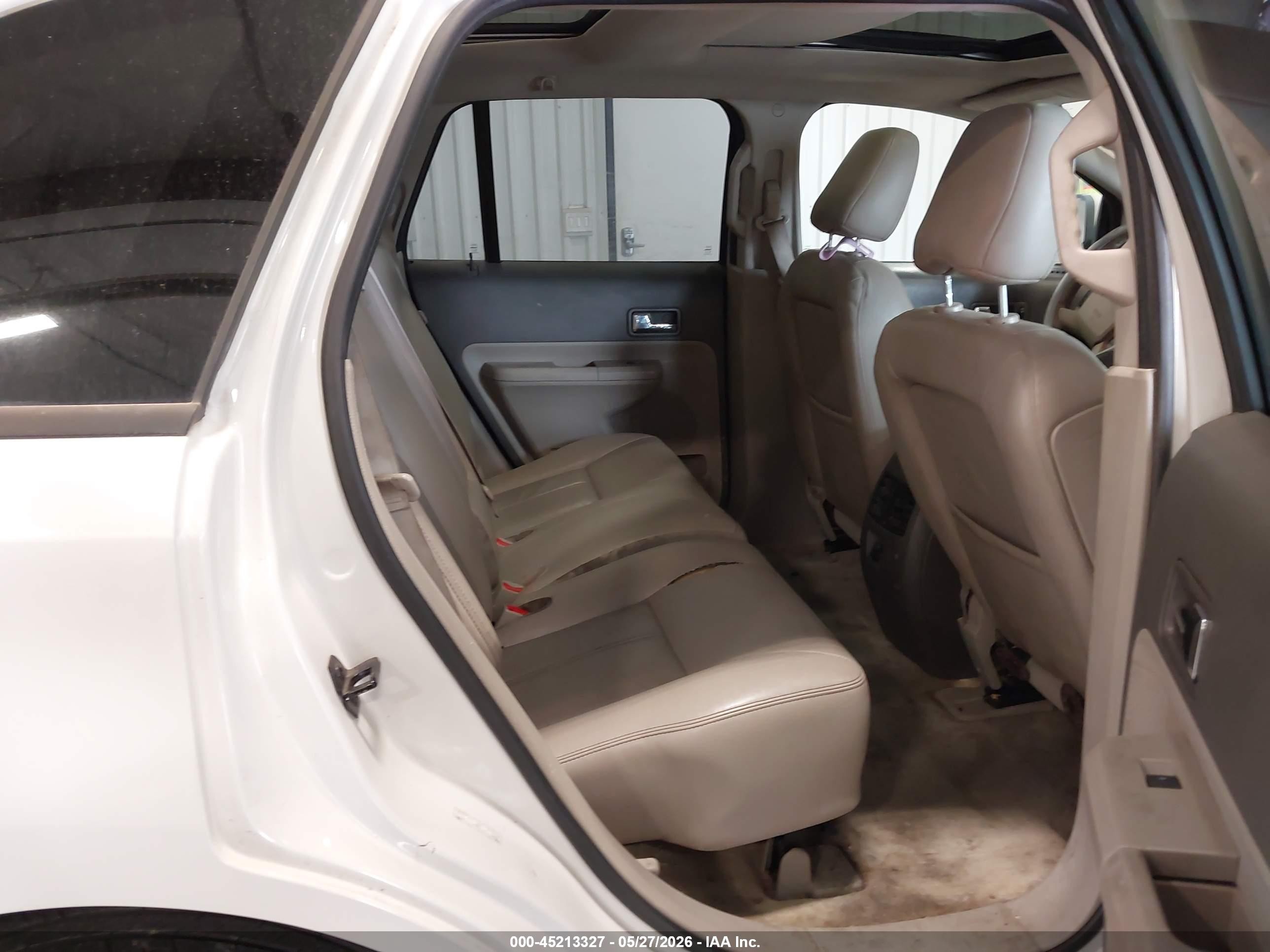 2009 Ford Edge Sel White vin: 2FMDK38C59BA41548
