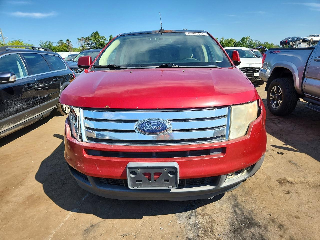 2009 Ford Edge Sel Red vin: 2FMDK38C59BA41890