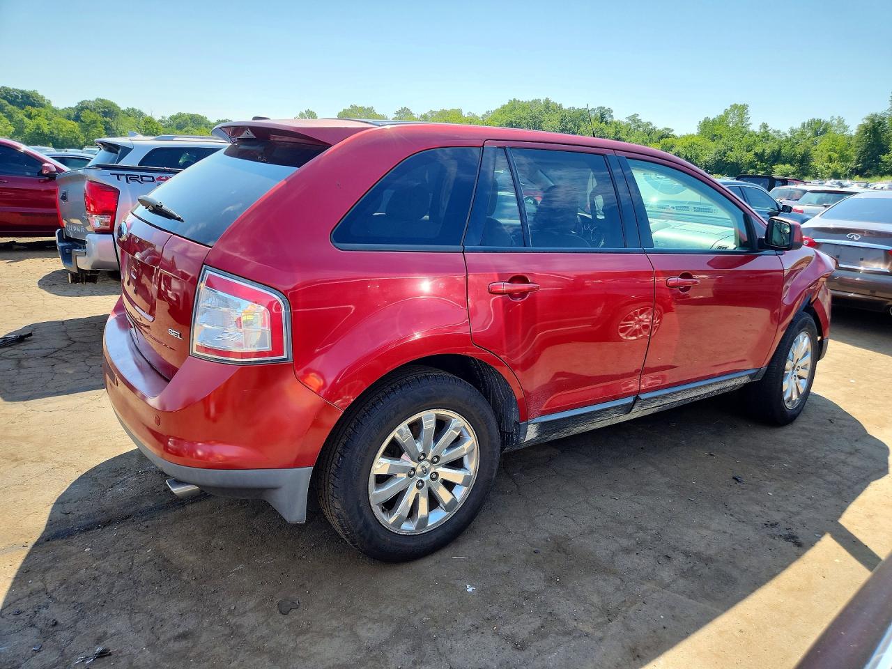 2009 Ford Edge Sel Red vin: 2FMDK38C59BA41890