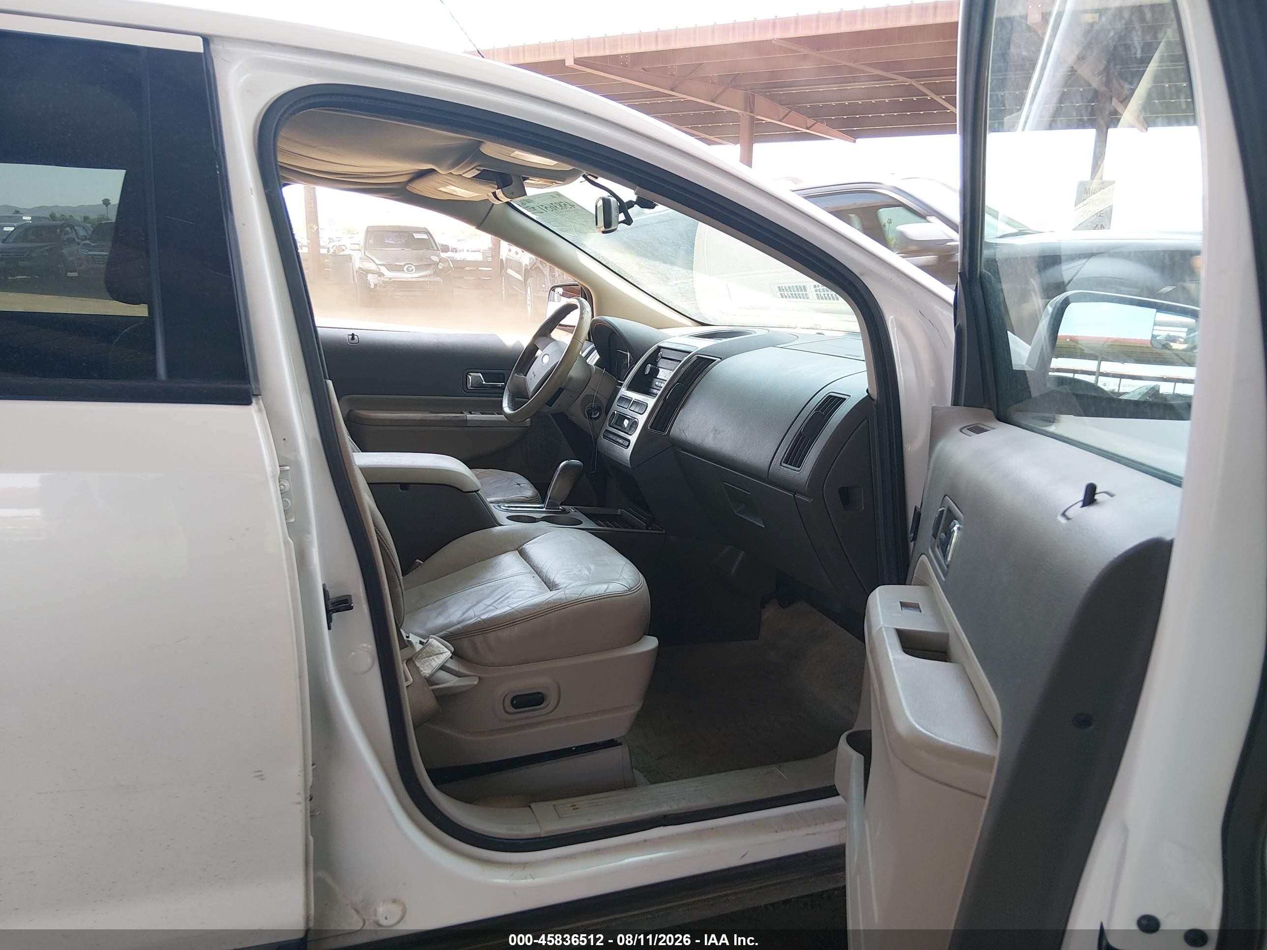 2009 Ford Edge Sel White vin: 2FMDK38C59BA99708