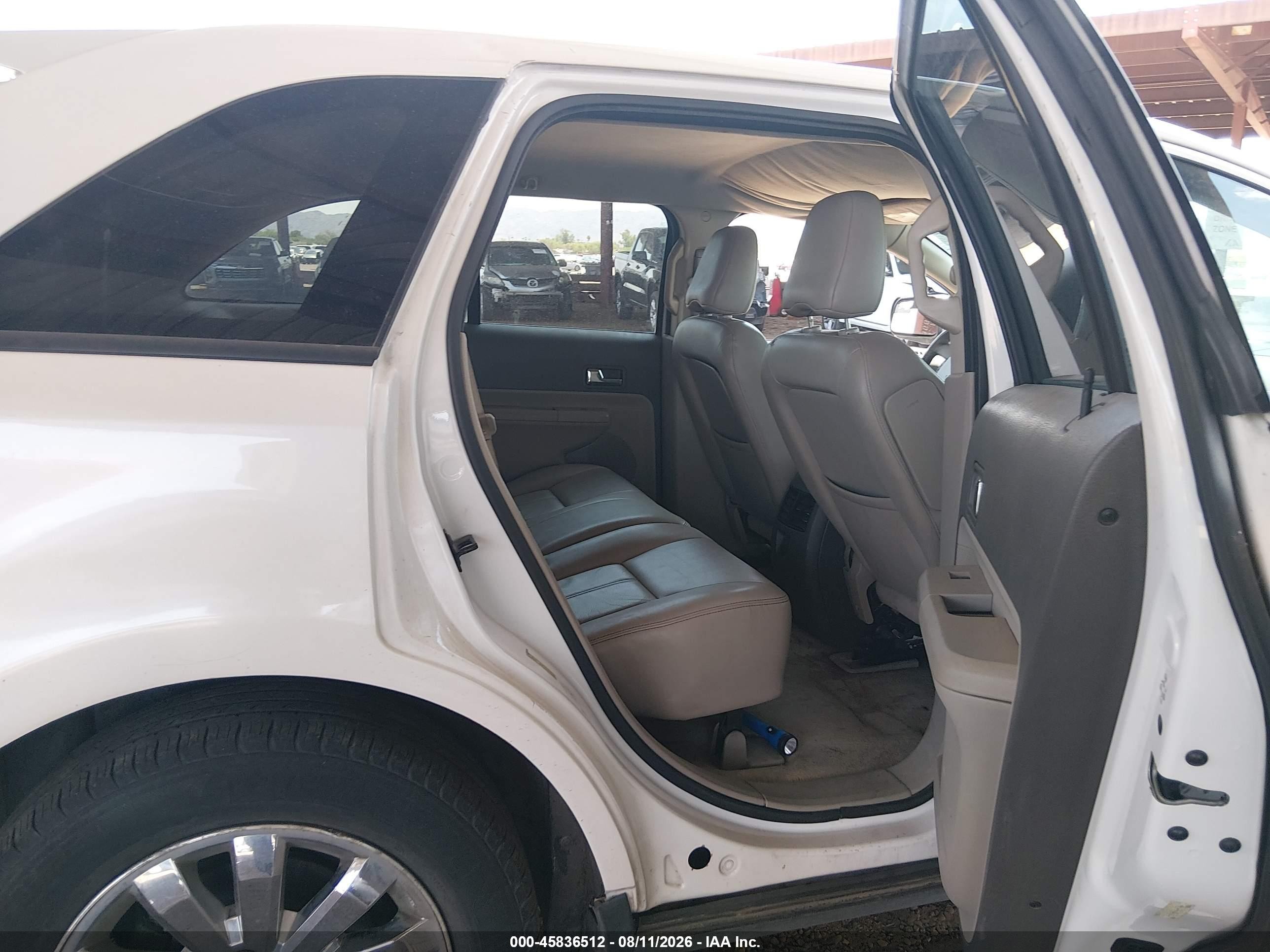 2009 Ford Edge Sel White vin: 2FMDK38C59BA99708