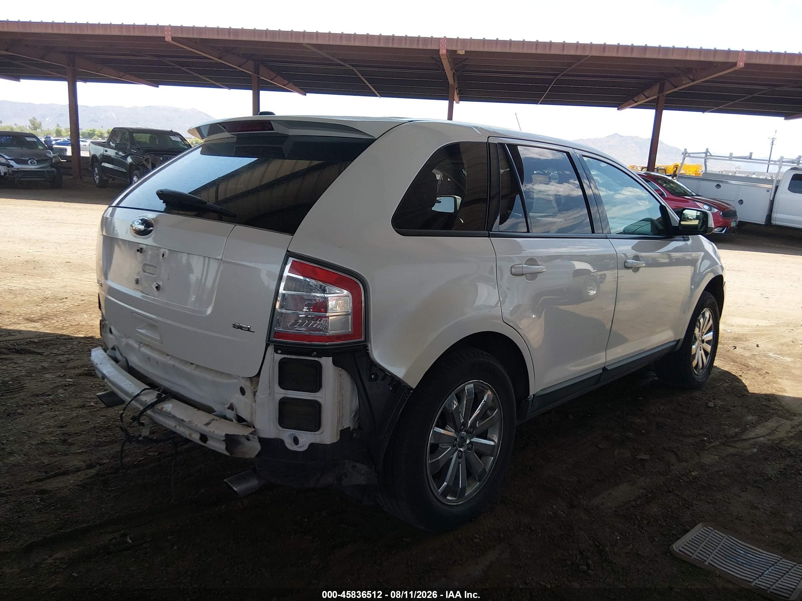 2009 Ford Edge Sel White vin: 2FMDK38C59BA99708