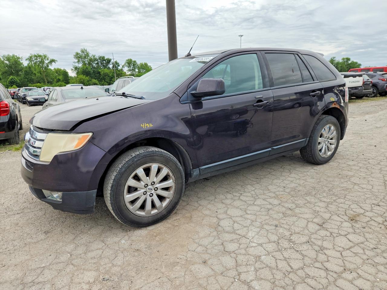 2007 Ford Edge Sel Purple vin: 2FMDK38C67BB23852