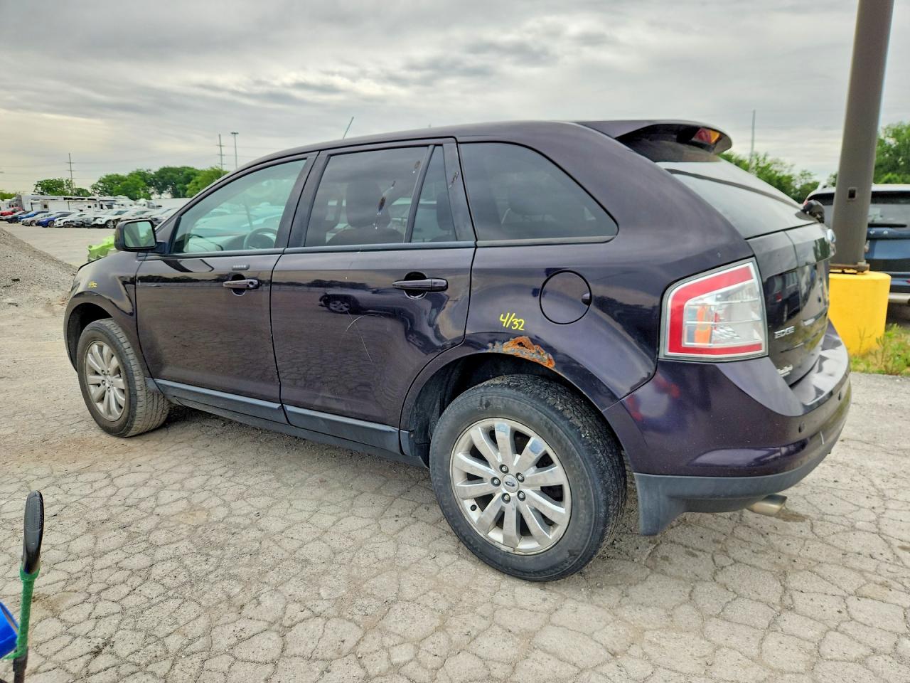2007 Ford Edge Sel Purple vin: 2FMDK38C67BB23852