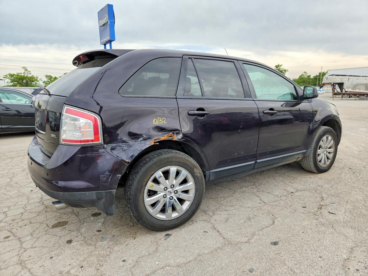 2007 Ford Edge Sel Purple vin: 2FMDK38C67BB23852