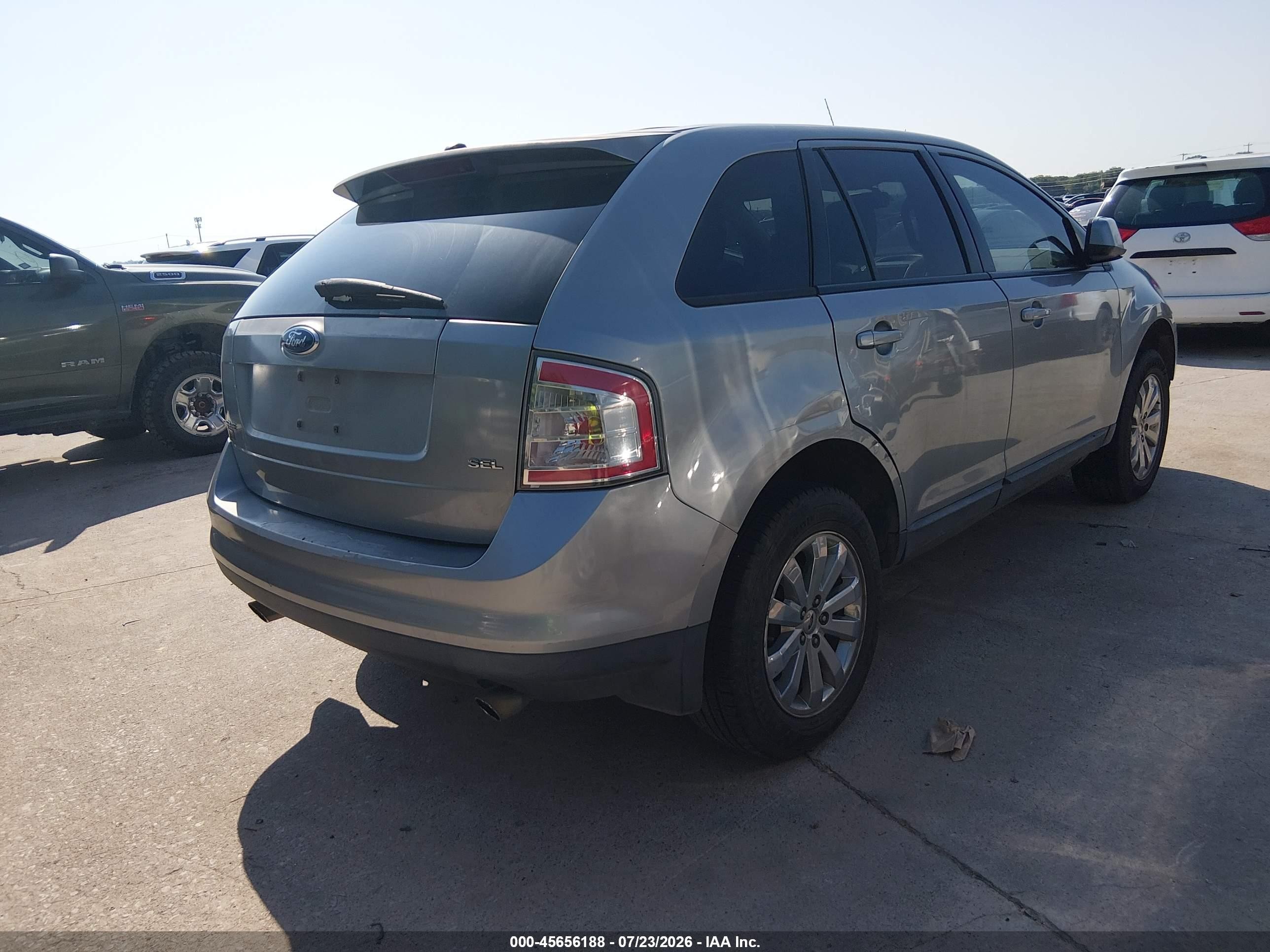 2007 Ford Edge Sel Silver vin: 2FMDK38C67BB51733