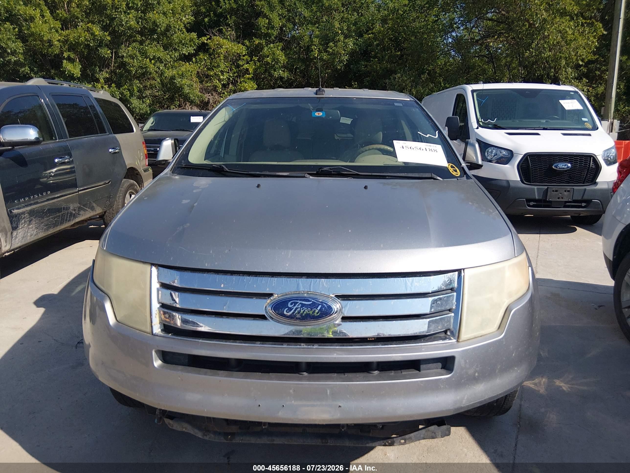 2007 Ford Edge Sel Silver vin: 2FMDK38C67BB51733