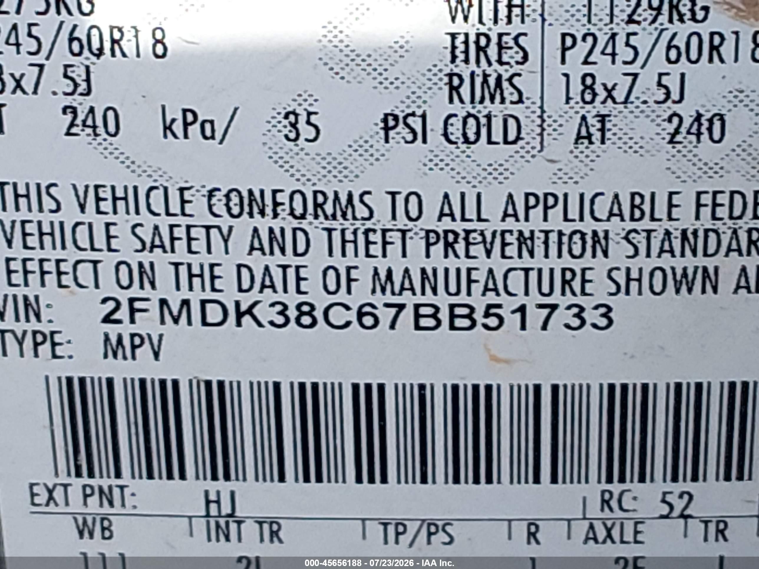 2007 Ford Edge Sel Silver vin: 2FMDK38C67BB51733