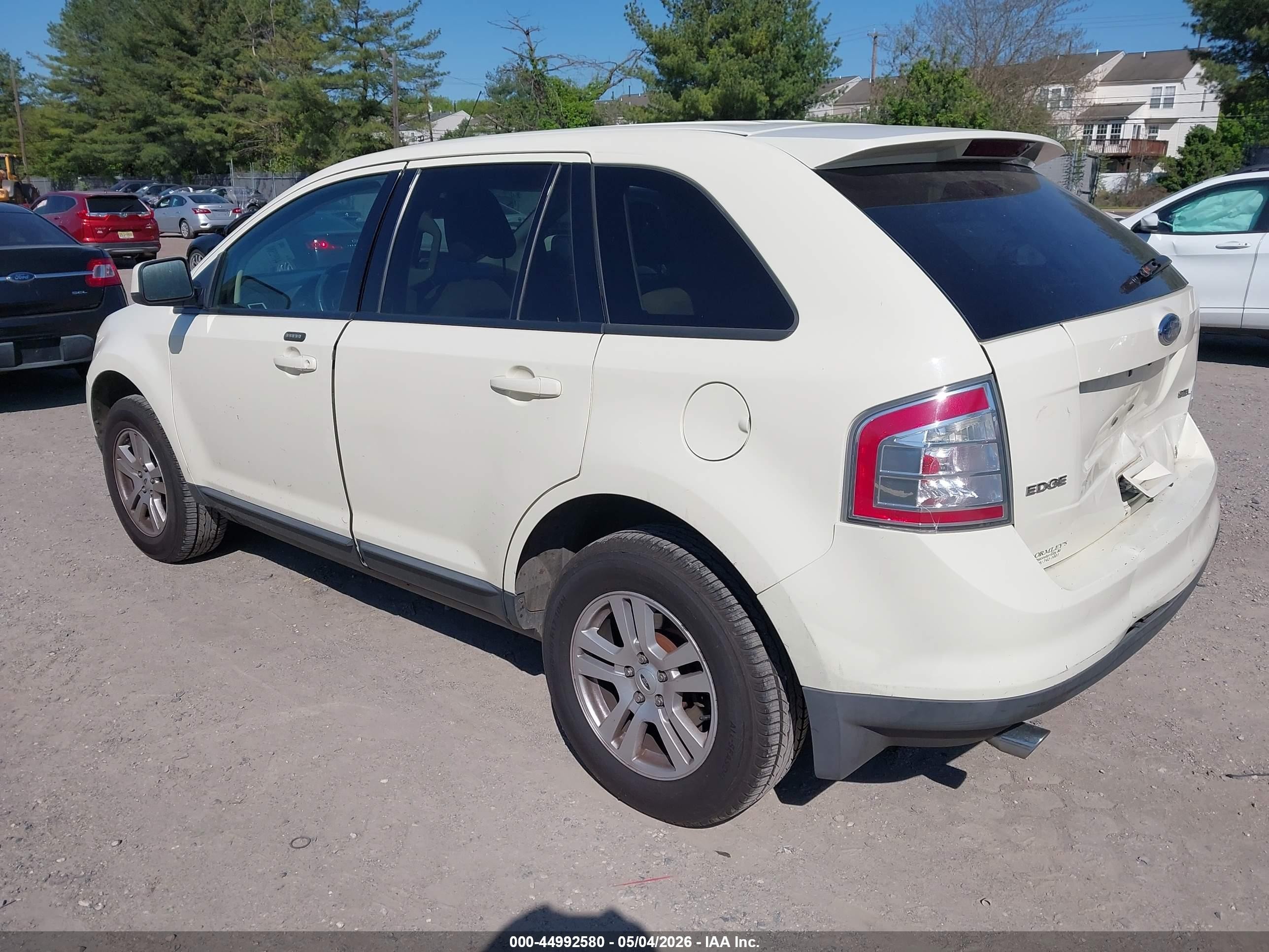 2008 Ford Edge Sel Cream vin: 2FMDK38C68BA26717