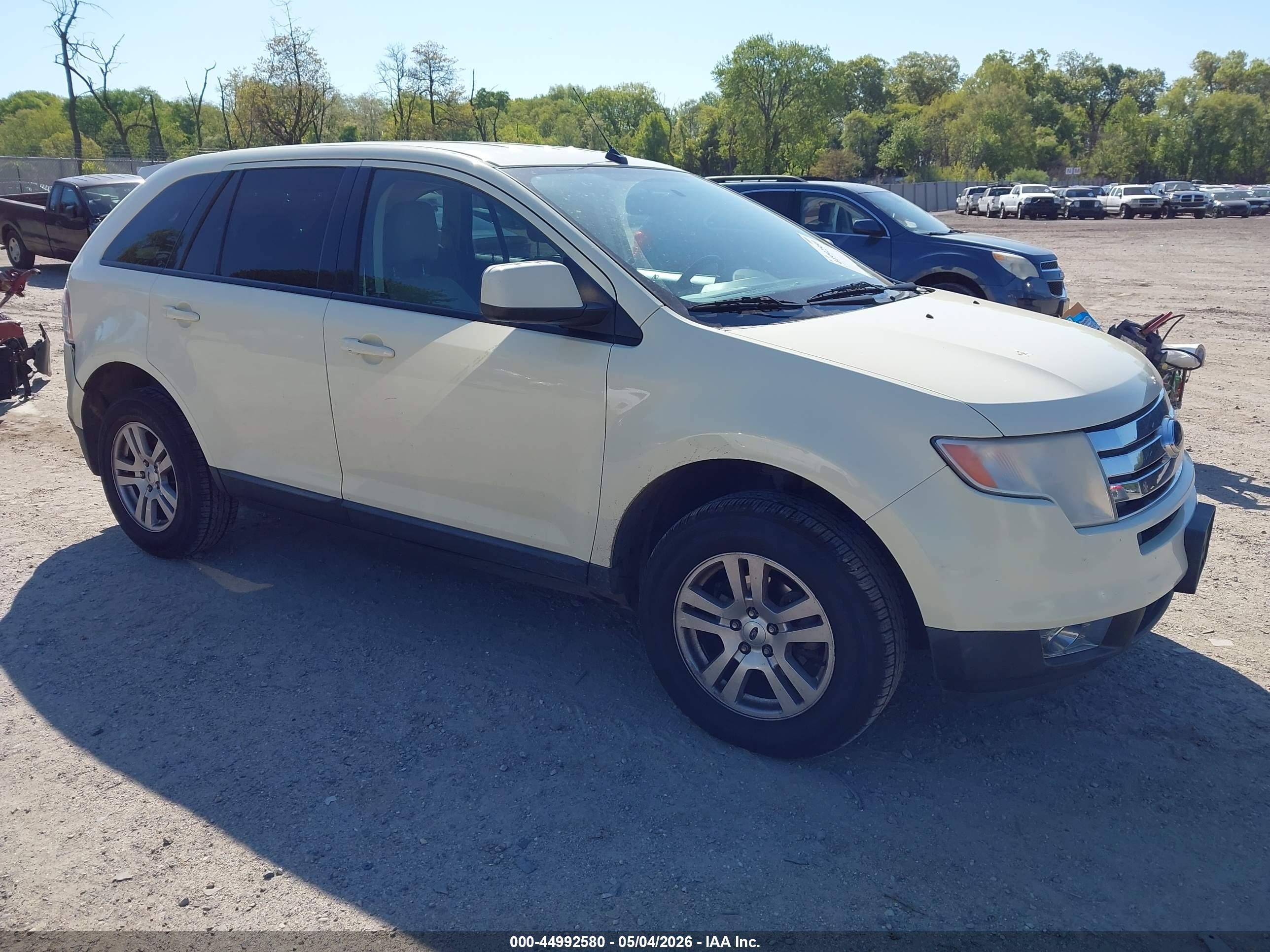 2008 Ford Edge Sel Cream vin: 2FMDK38C68BA26717
