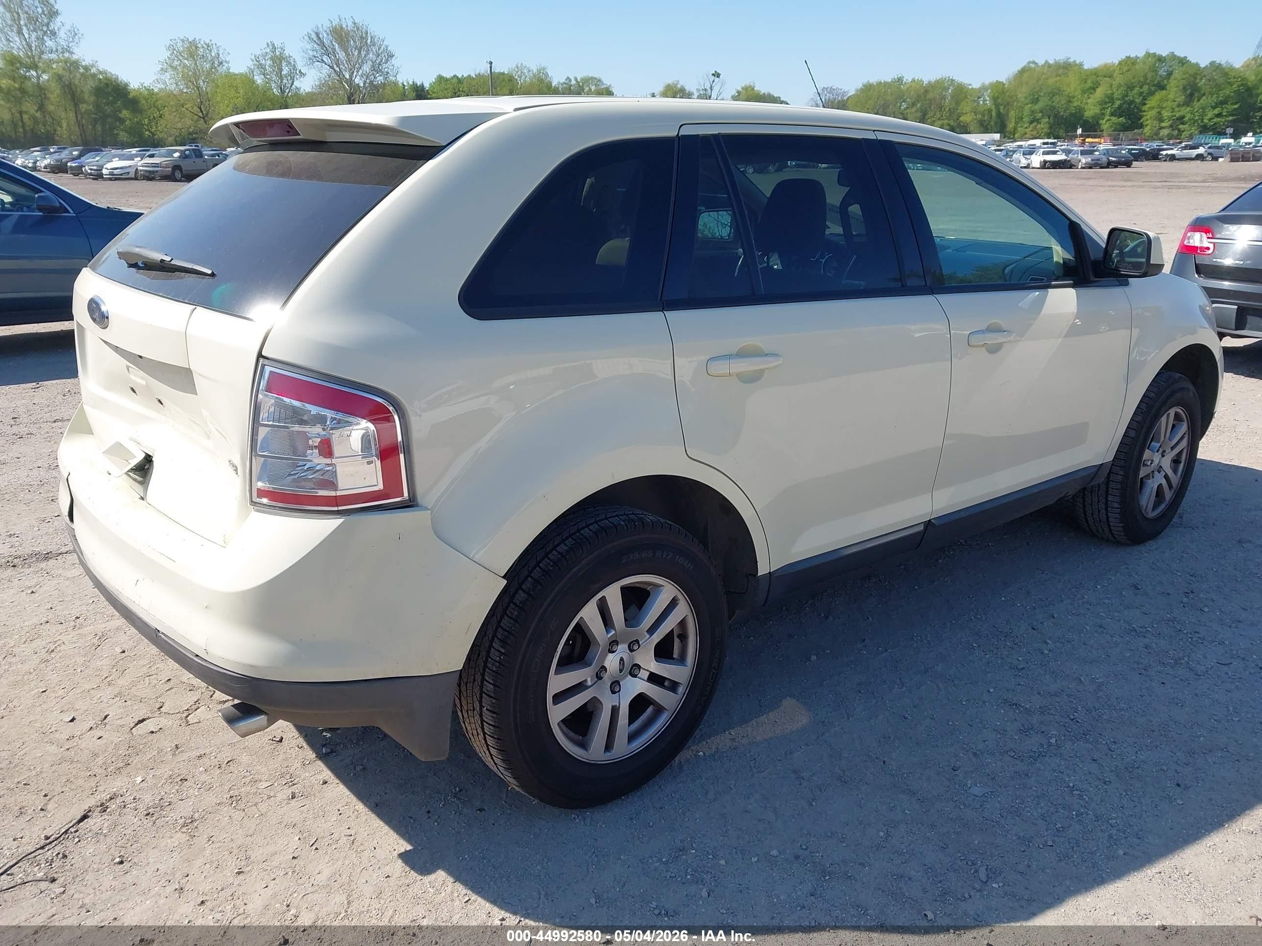 2008 Ford Edge Sel Cream vin: 2FMDK38C68BA26717