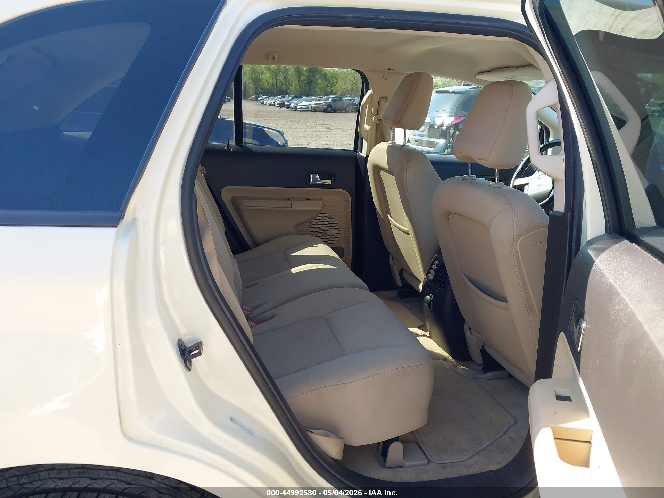 2008 Ford Edge Sel Cream vin: 2FMDK38C68BA26717