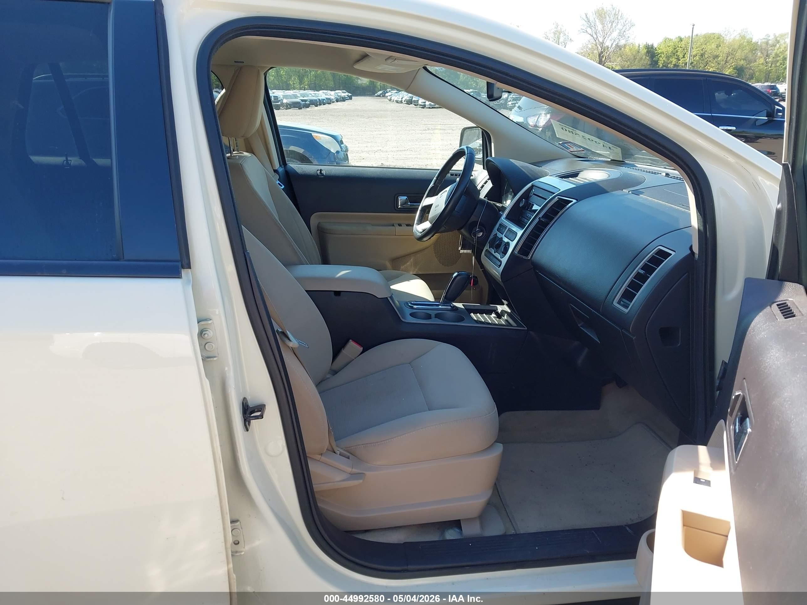 2008 Ford Edge Sel Cream vin: 2FMDK38C68BA26717