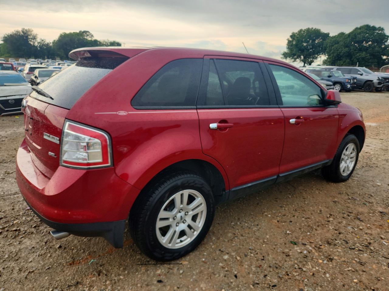 2008 Ford Edge Sel Red vin: 2FMDK38C68BA51388