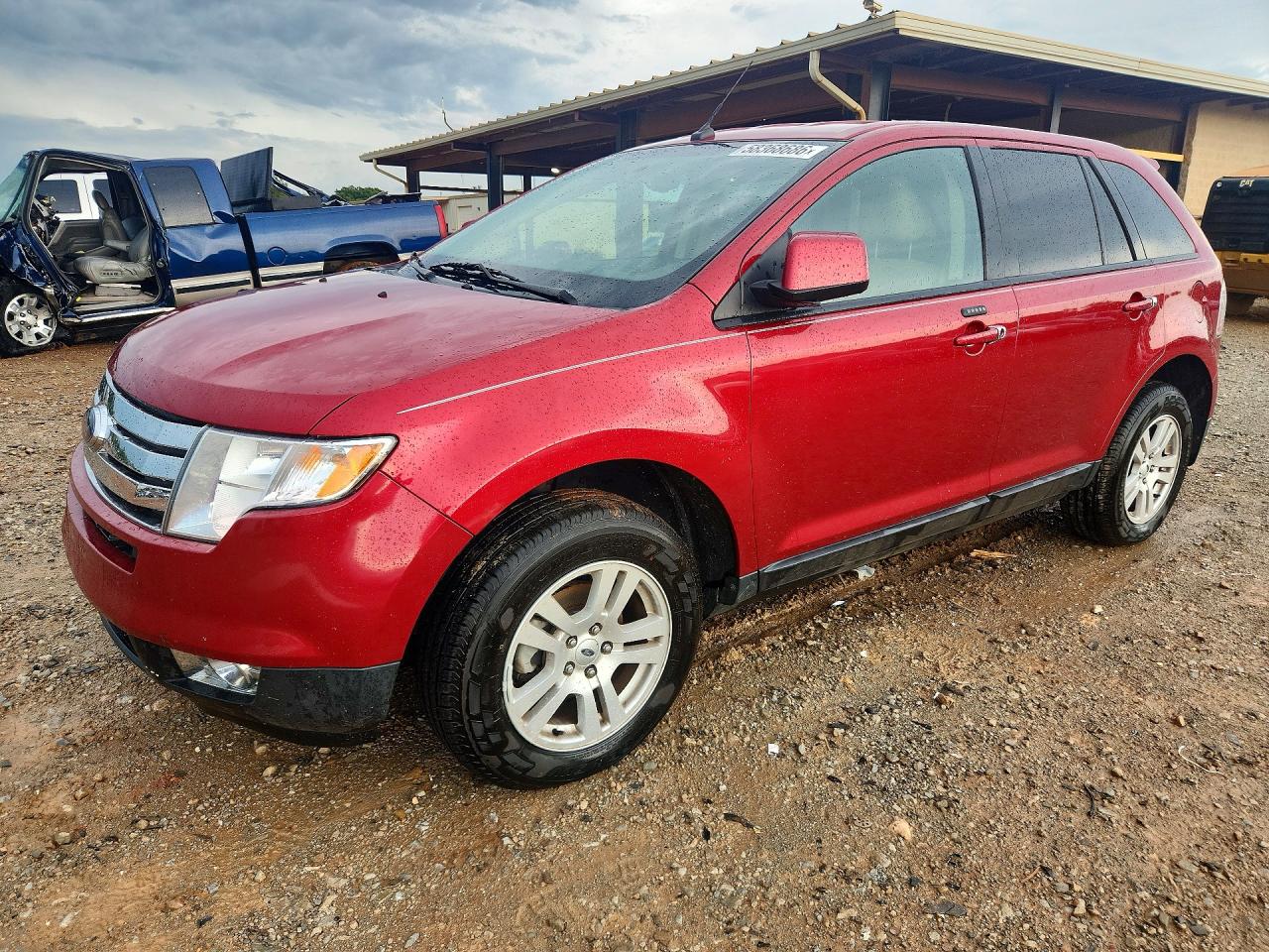 2008 Ford Edge Sel Red vin: 2FMDK38C68BA51388