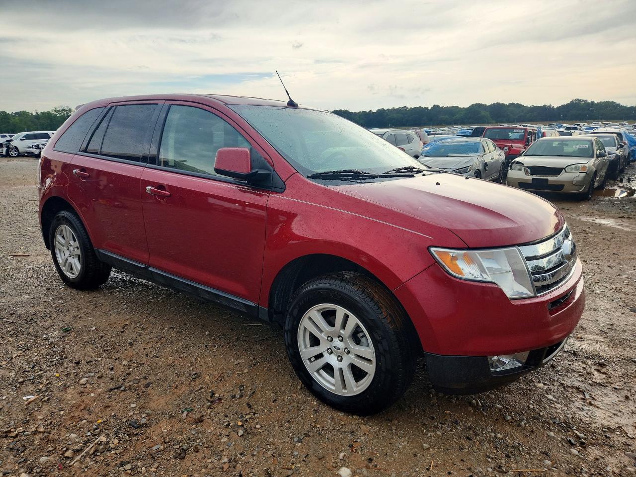 2008 Ford Edge Sel Red vin: 2FMDK38C68BA51388