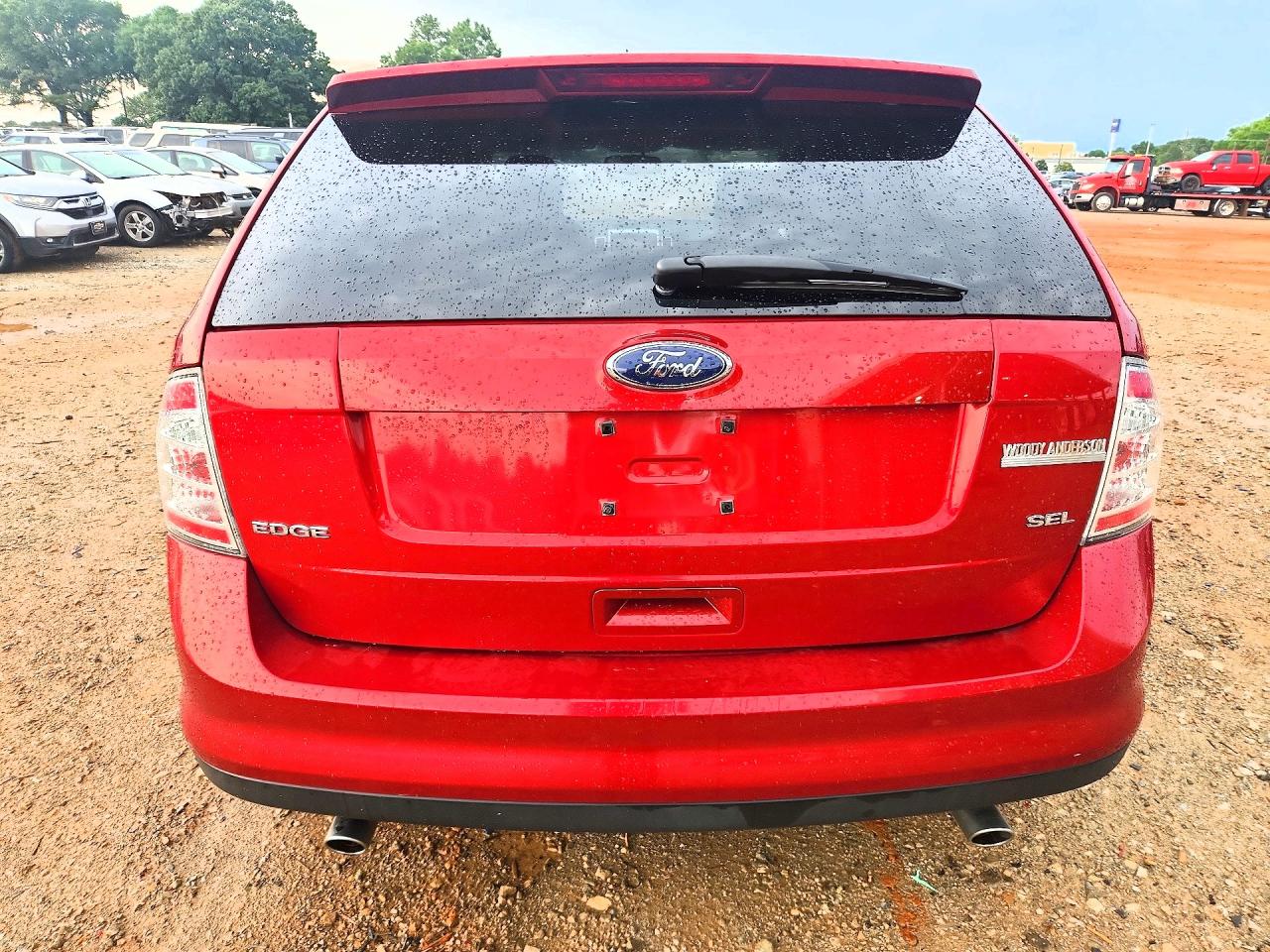 2008 Ford Edge Sel Red vin: 2FMDK38C68BA51388