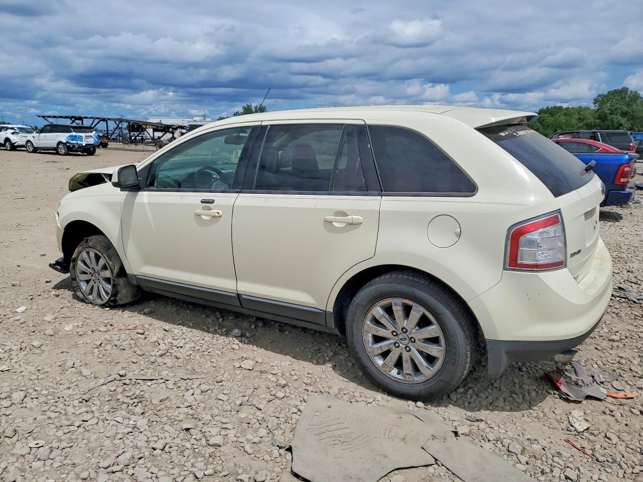 2008 Ford Edge Sel Cream vin: 2FMDK38C68BA77330