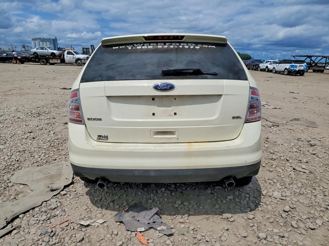 2008 Ford Edge Sel Cream vin: 2FMDK38C68BA77330