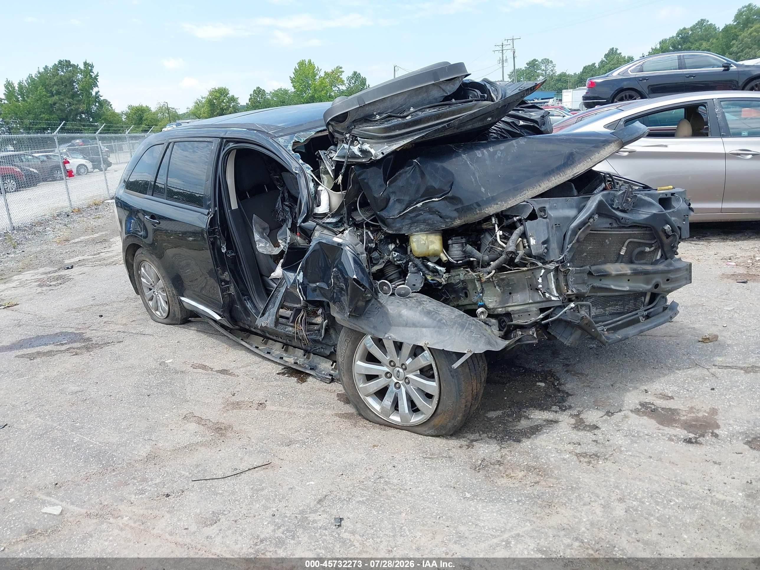 2008 Ford Edge Sel Черный vin: 2FMDK38C68BA77733
