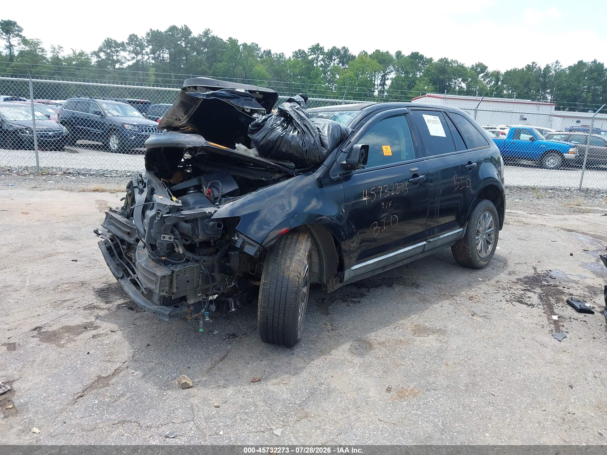 2008 Ford Edge Sel Черный vin: 2FMDK38C68BA77733