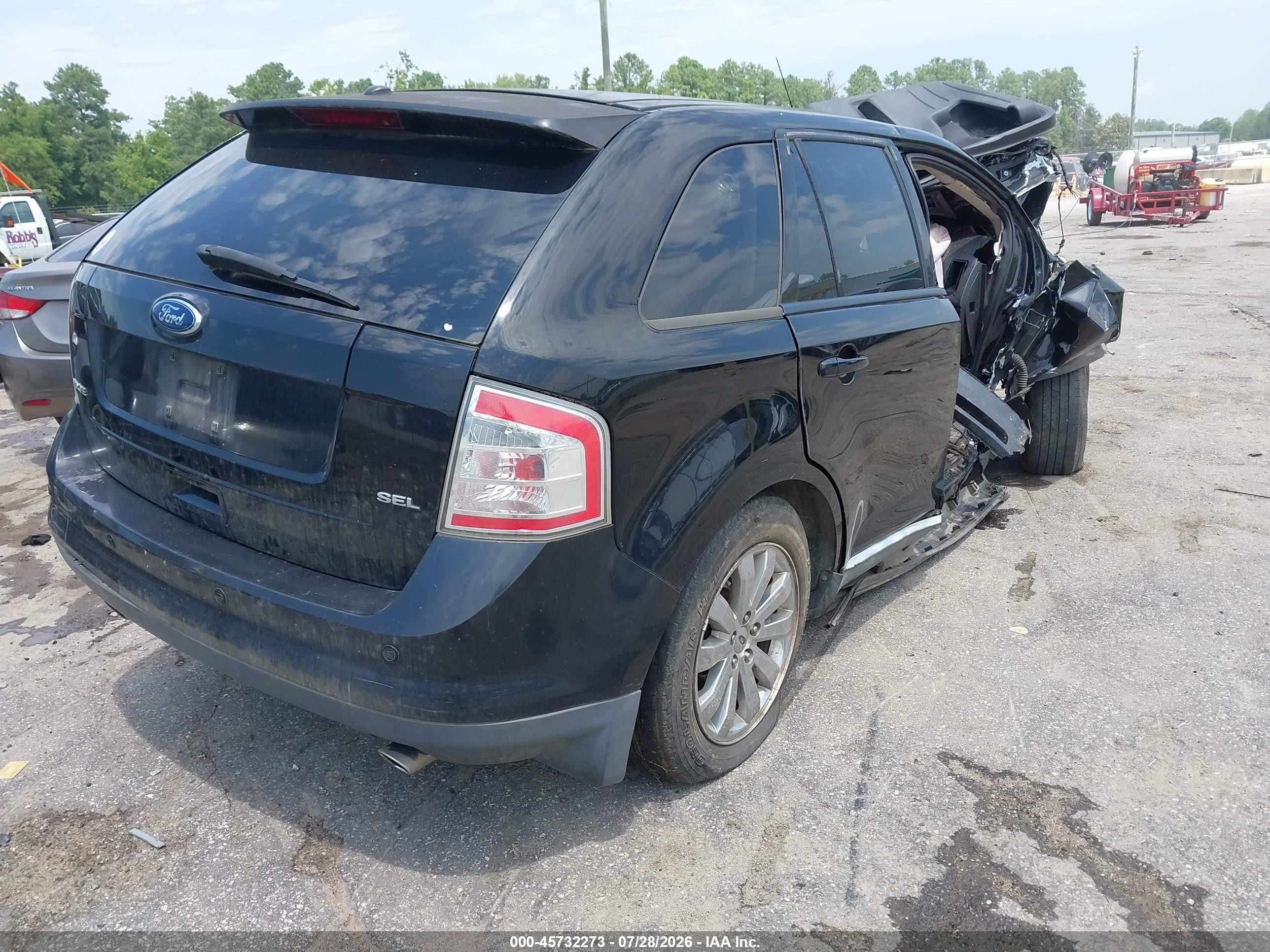 2008 Ford Edge Sel Черный vin: 2FMDK38C68BA77733