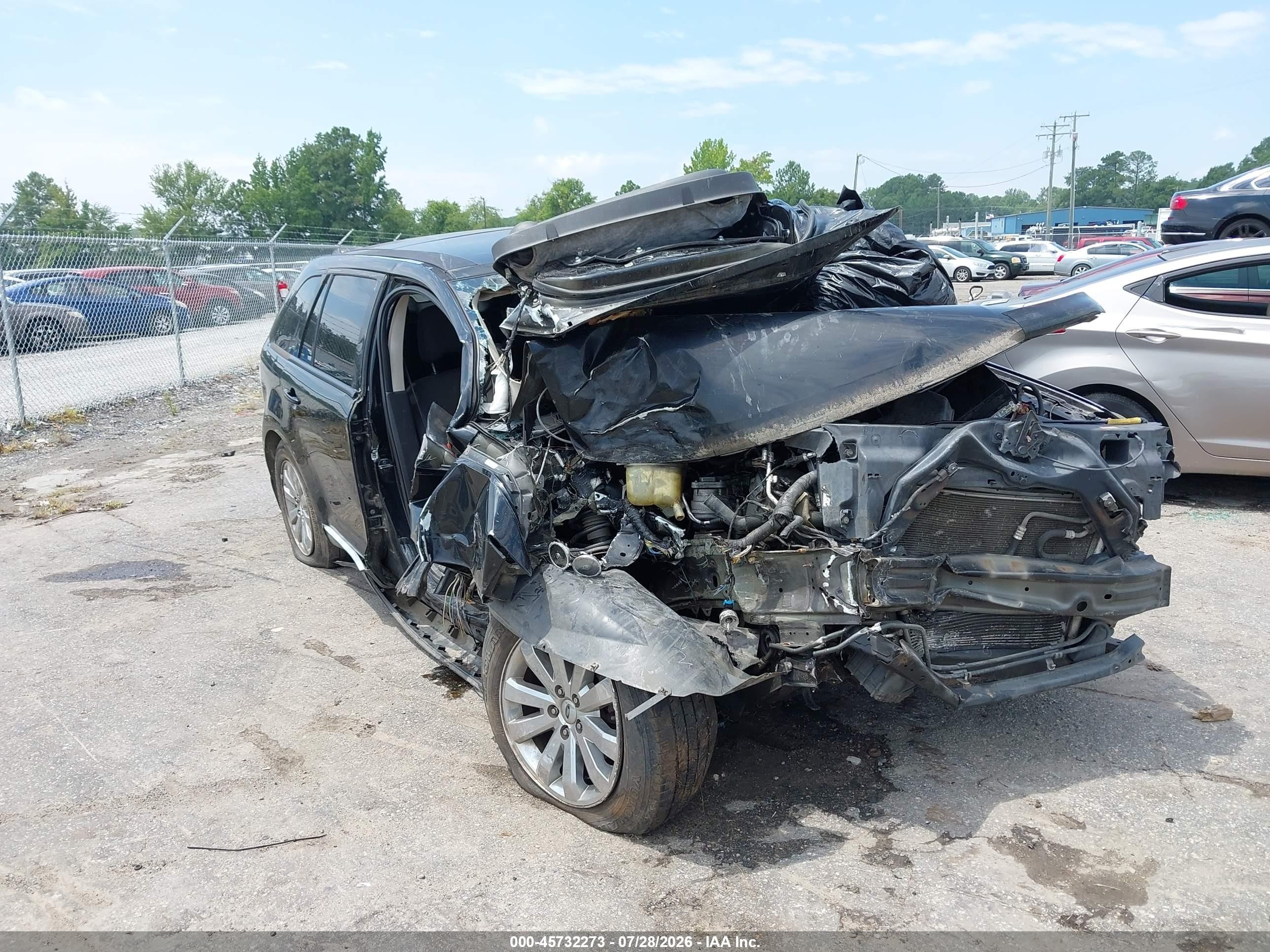 2008 Ford Edge Sel Черный vin: 2FMDK38C68BA77733