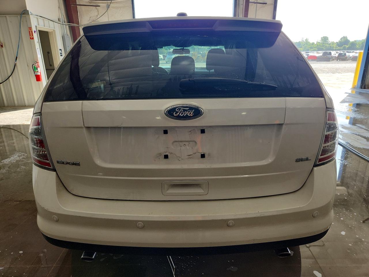 2009 Ford Edge Sel White vin: 2FMDK38C69BA78222