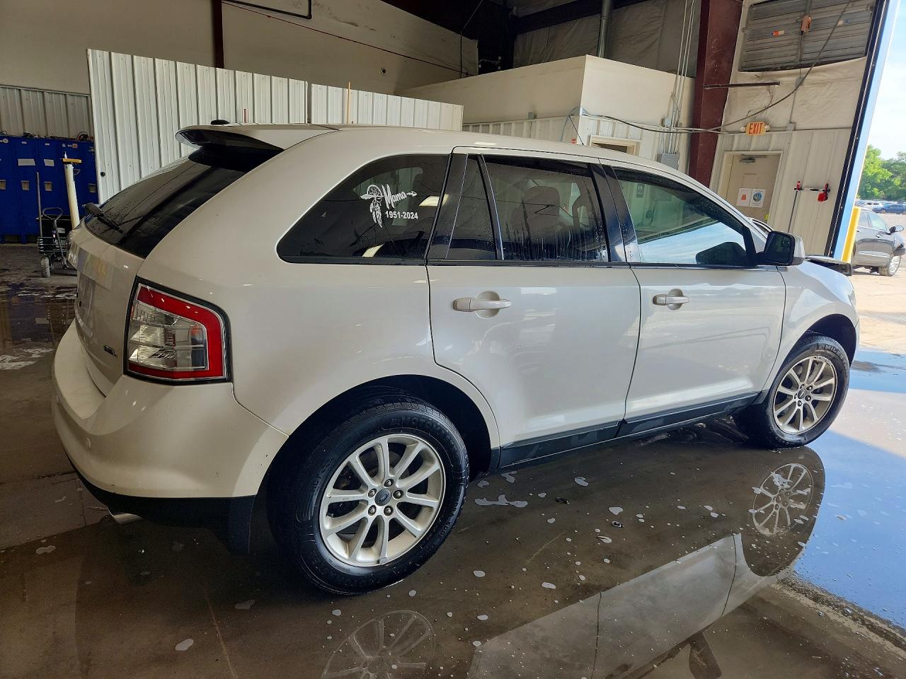 2009 Ford Edge Sel White vin: 2FMDK38C69BA78222