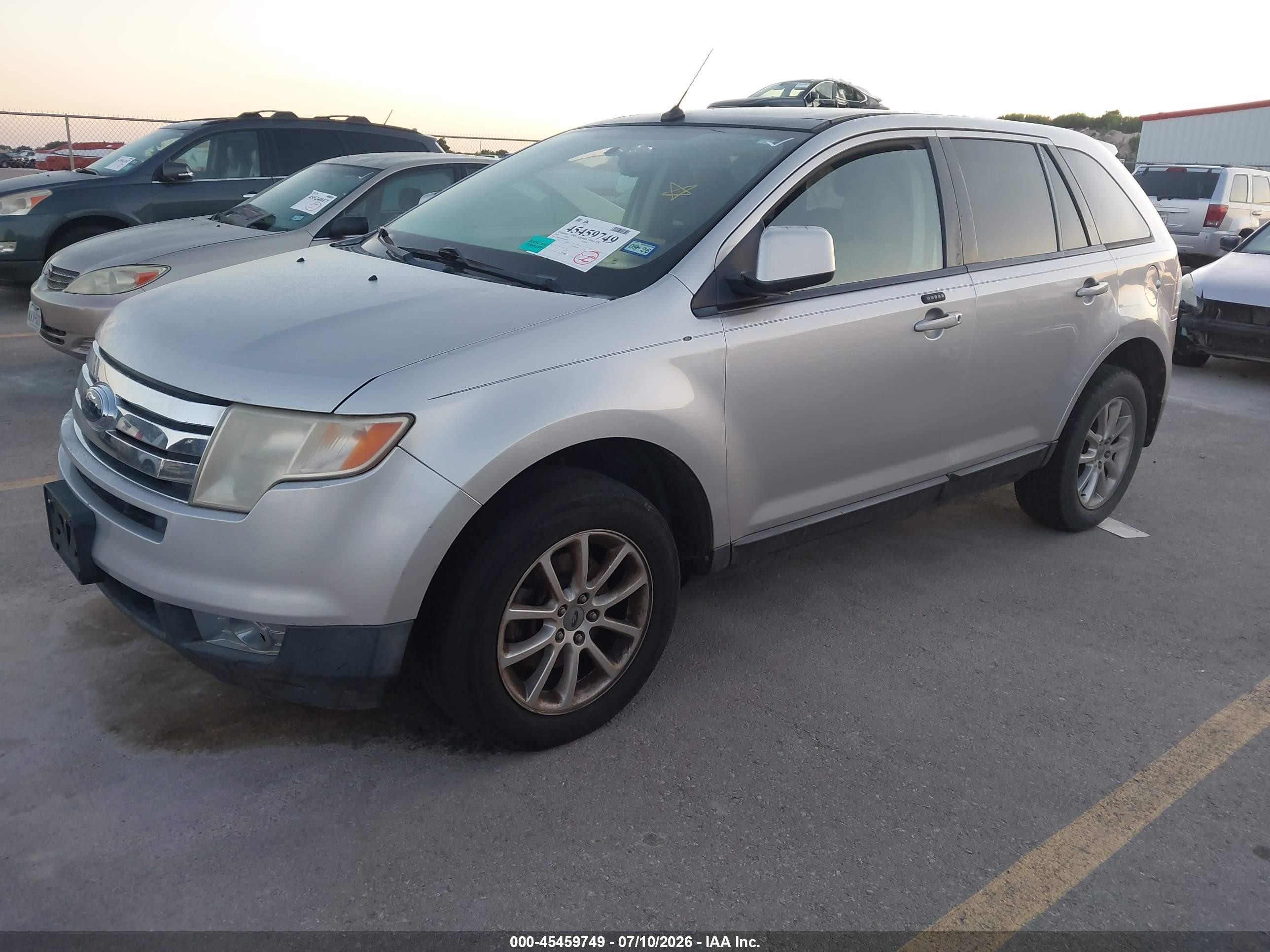 2009 Ford Edge Sel Silver vin: 2FMDK38C69BA84926