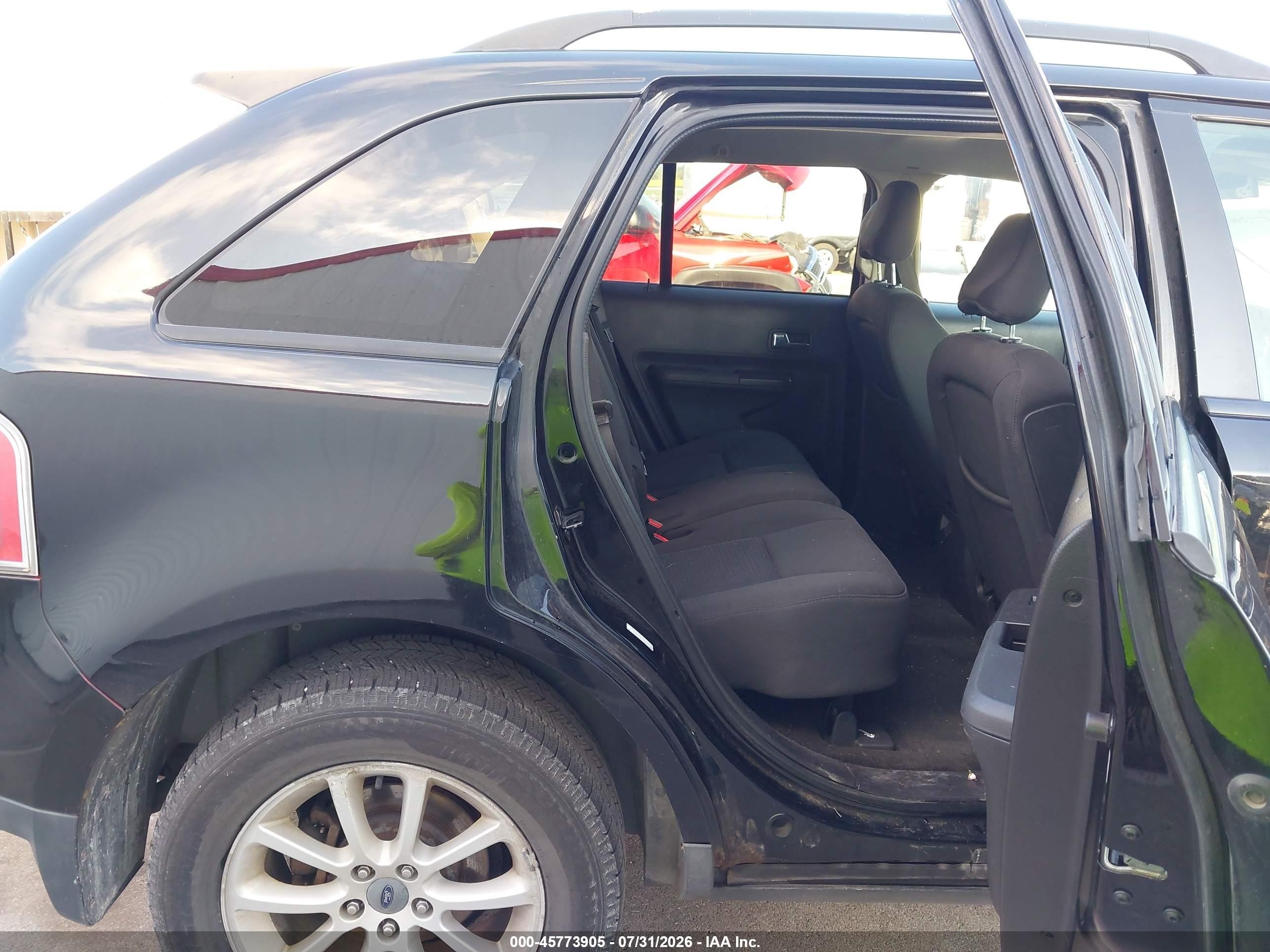 2007 Ford Edge Sel Черный vin: 2FMDK38C77BA49843