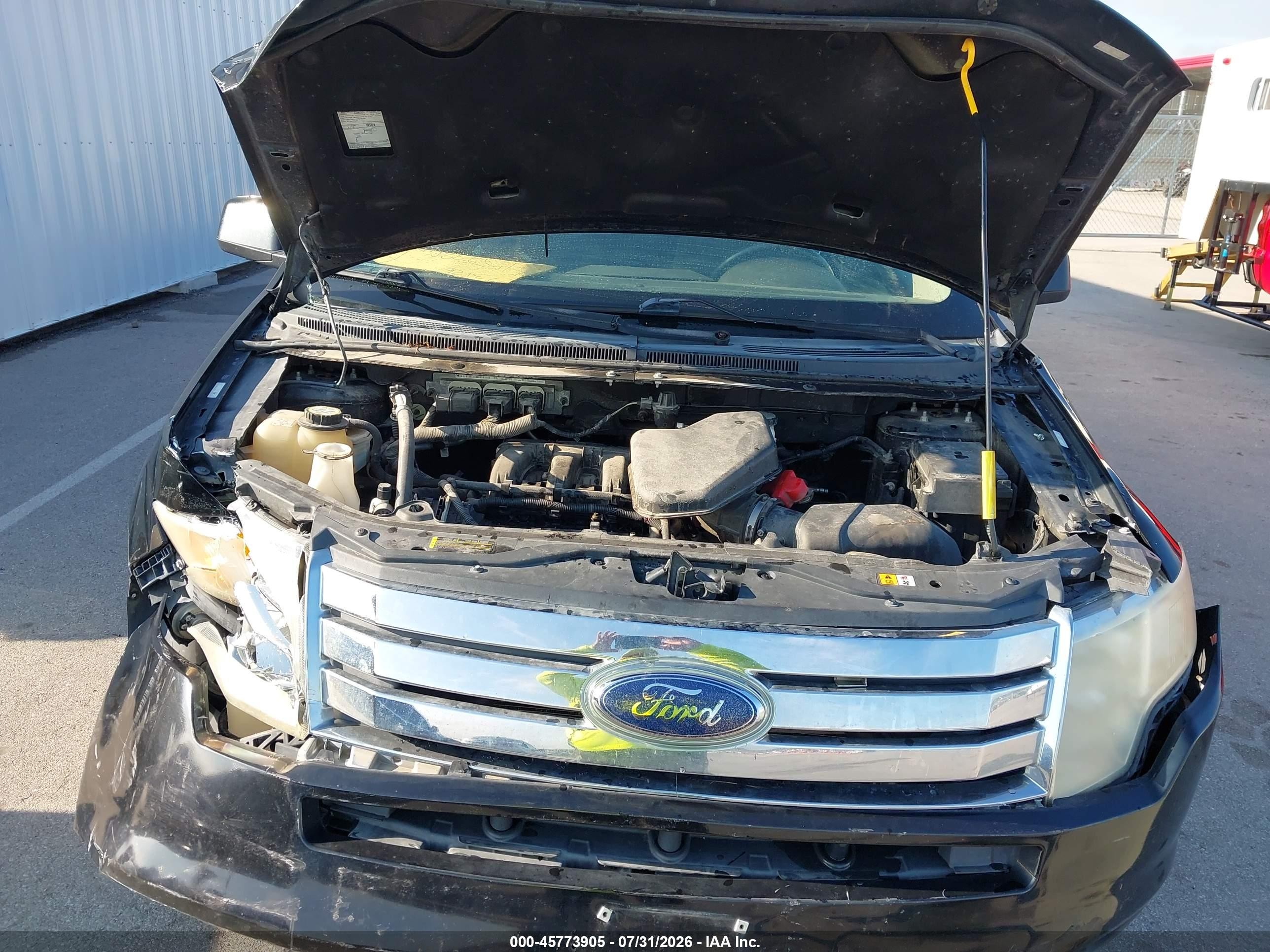2007 Ford Edge Sel Черный vin: 2FMDK38C77BA49843