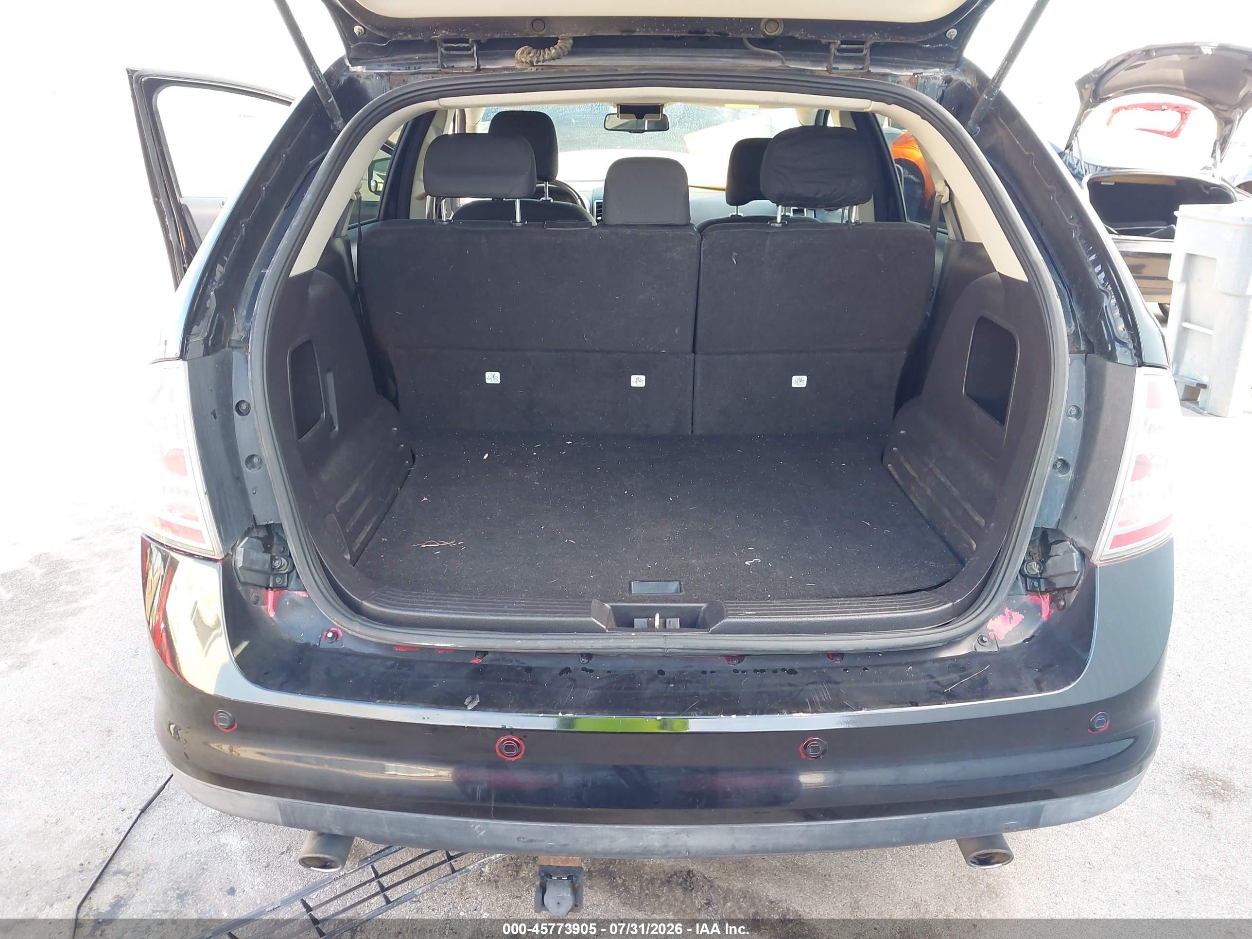 2007 Ford Edge Sel Черный vin: 2FMDK38C77BA49843