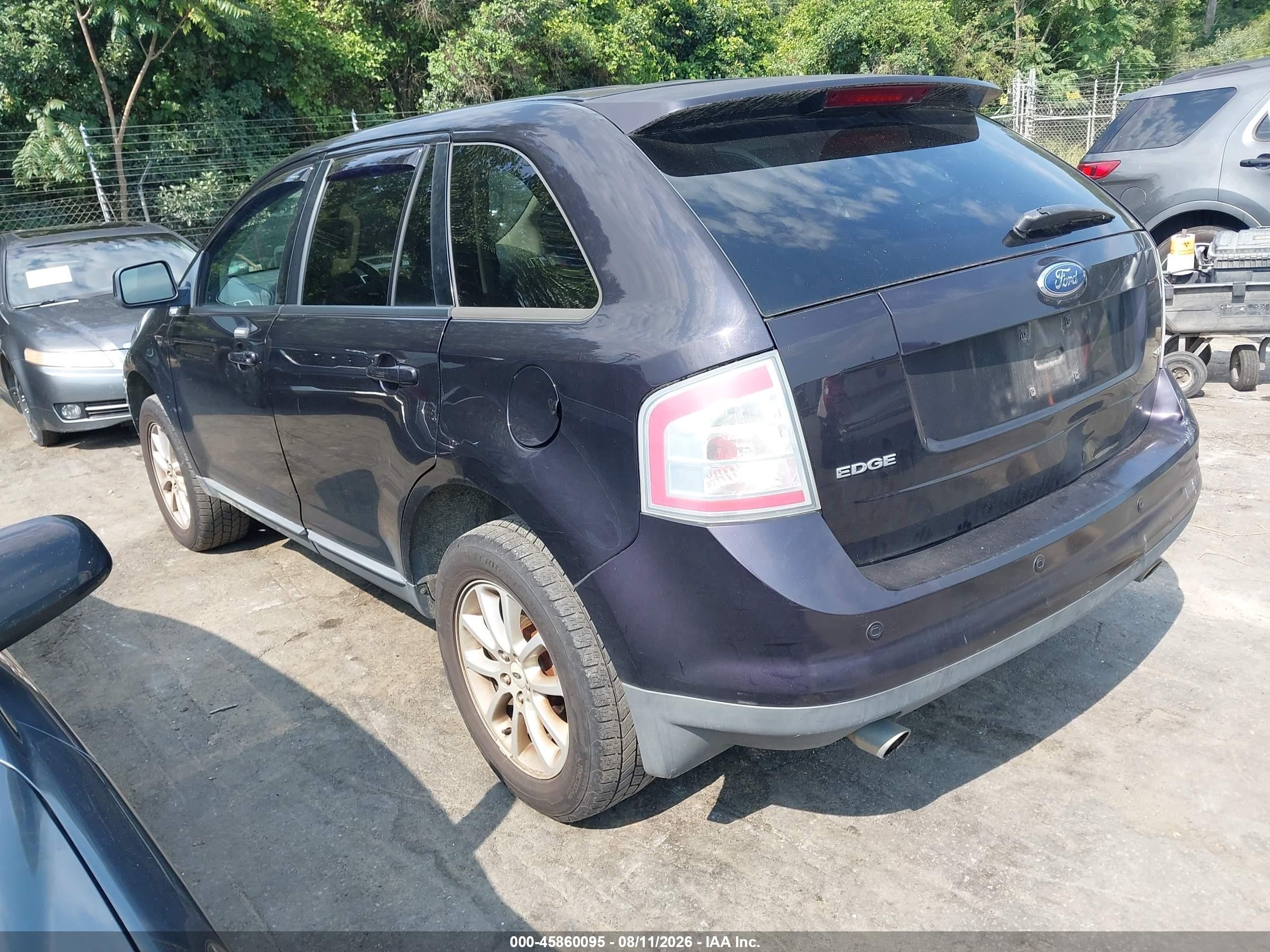 2007 Ford Edge Sel Синий vin: 2FMDK38C77BB35718