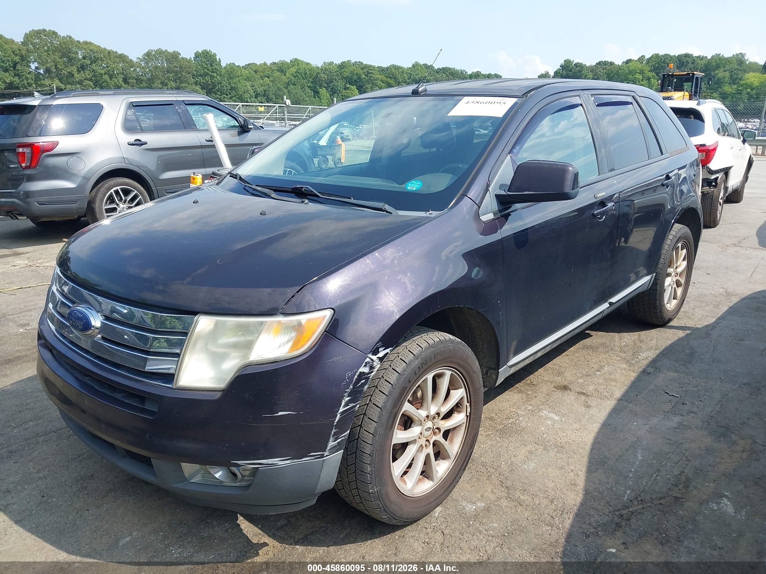 2007 Ford Edge Sel Синий vin: 2FMDK38C77BB35718