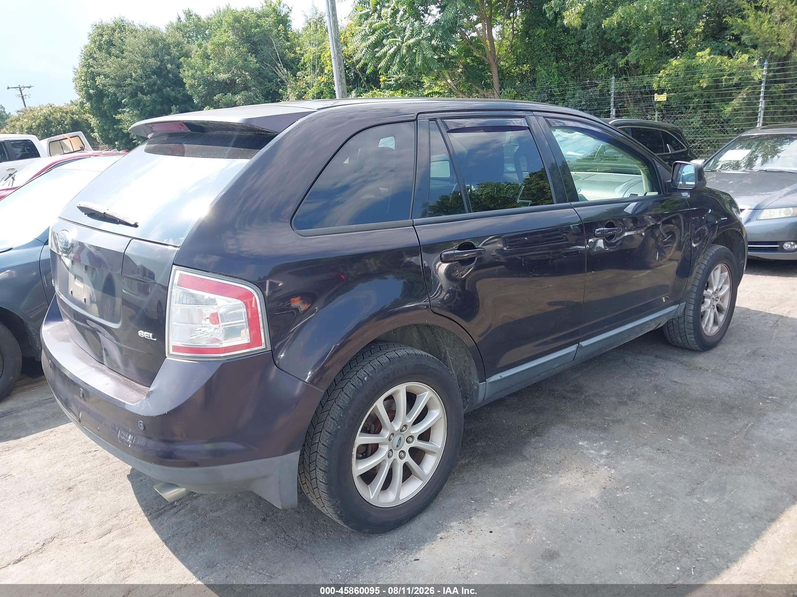 2007 Ford Edge Sel Синий vin: 2FMDK38C77BB35718