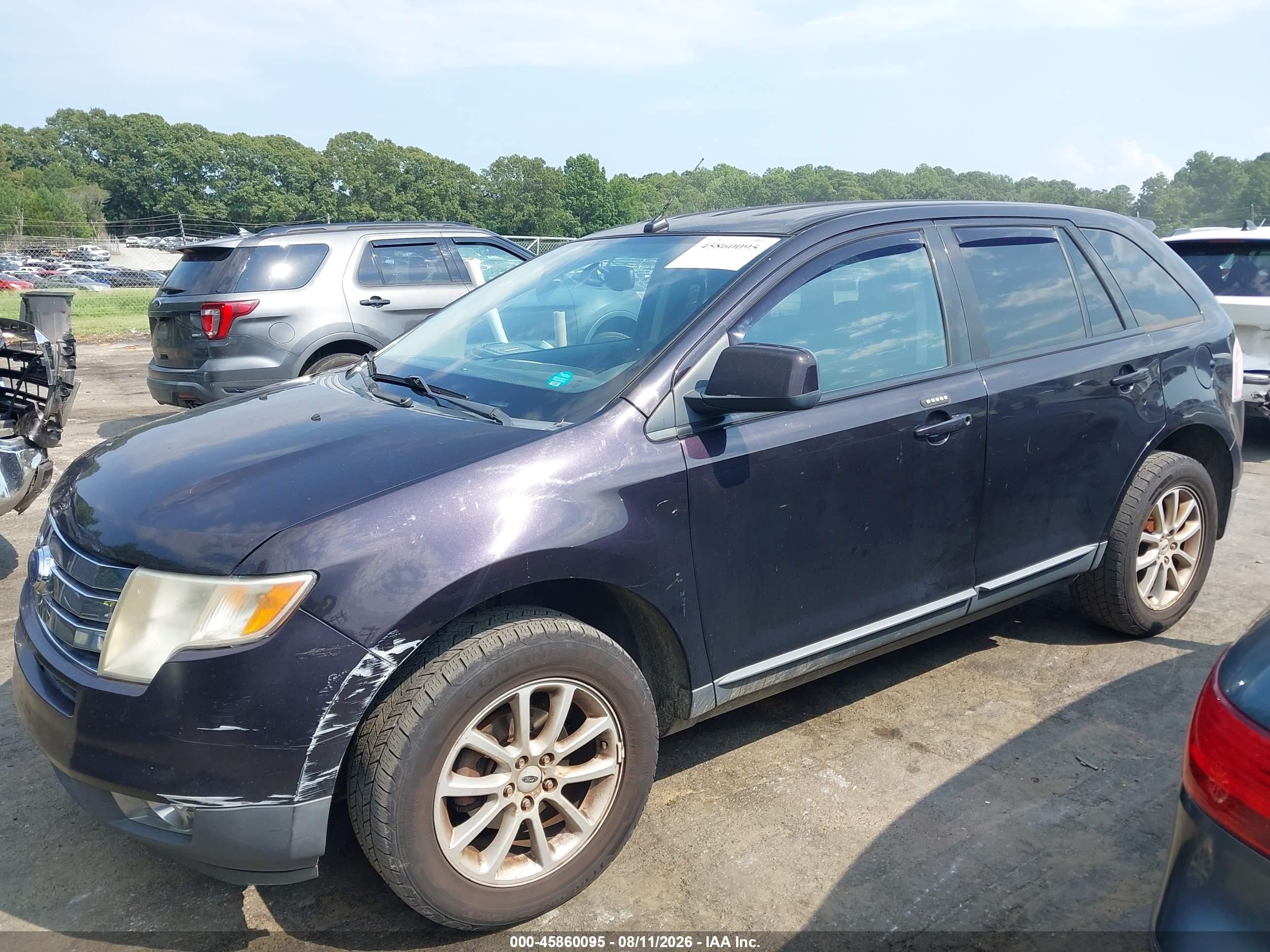 2007 Ford Edge Sel Синий vin: 2FMDK38C77BB35718