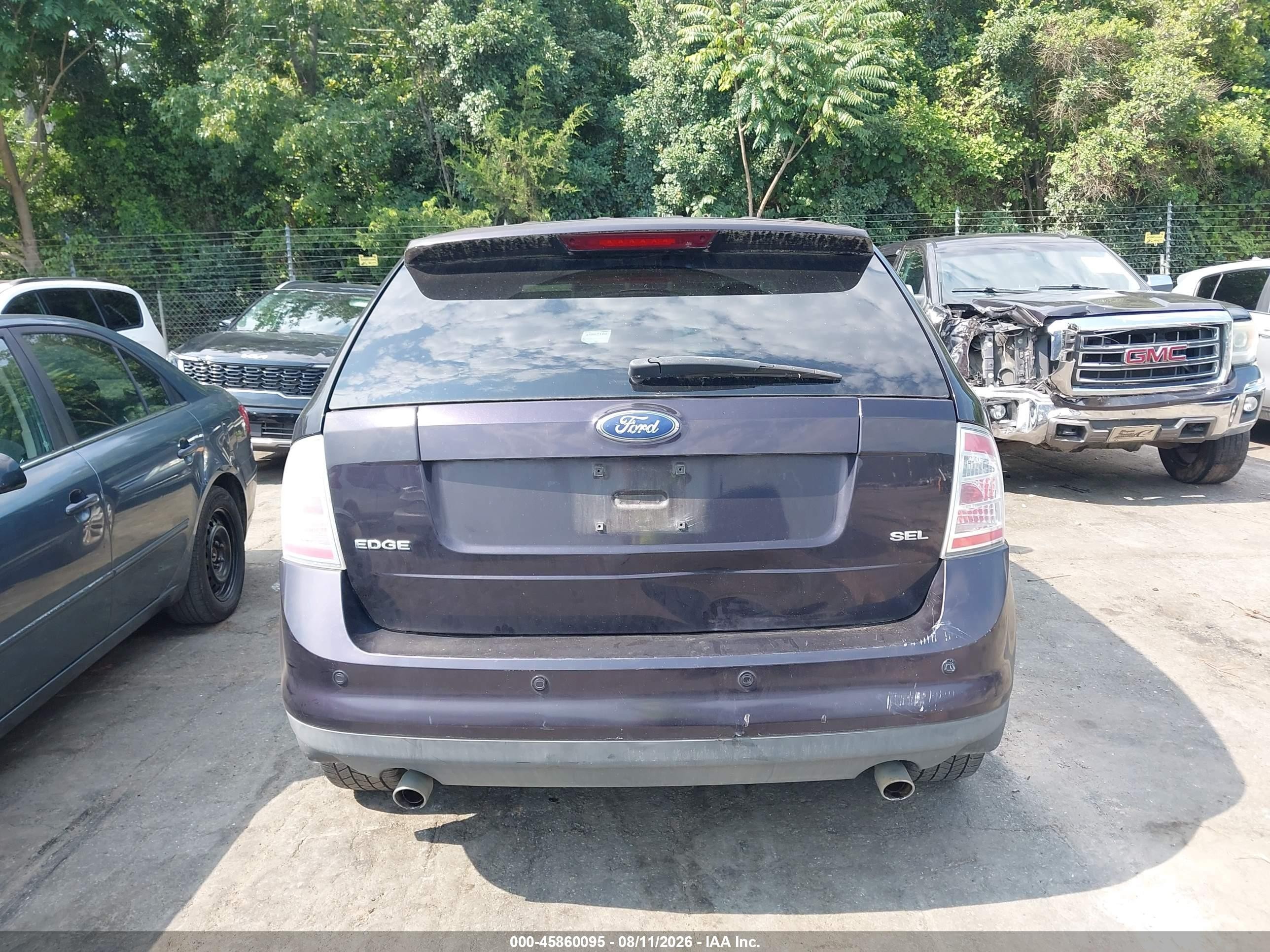 2007 Ford Edge Sel Синий vin: 2FMDK38C77BB35718