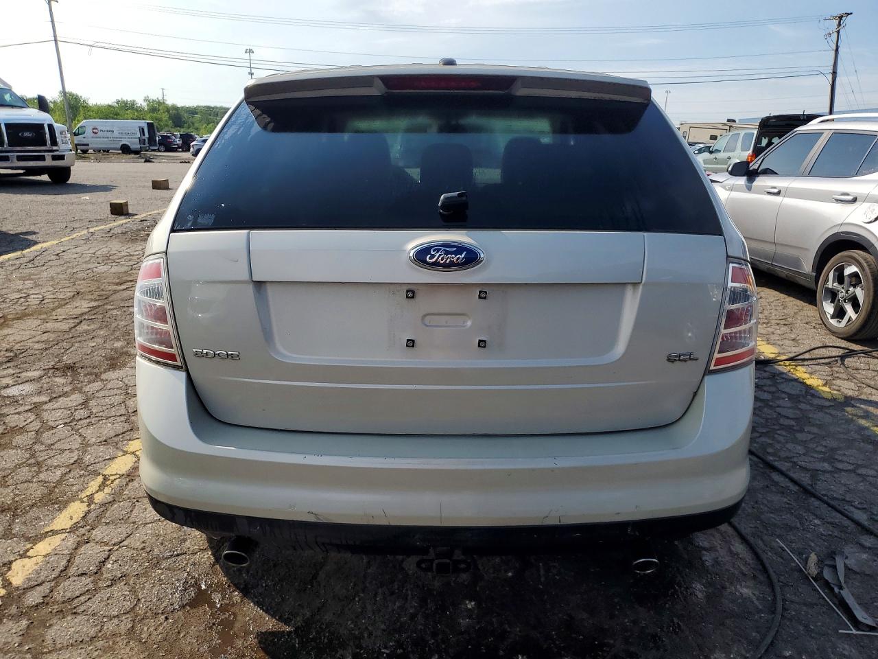 2007 Ford Edge Sel White vin: 2FMDK38C77BB53569